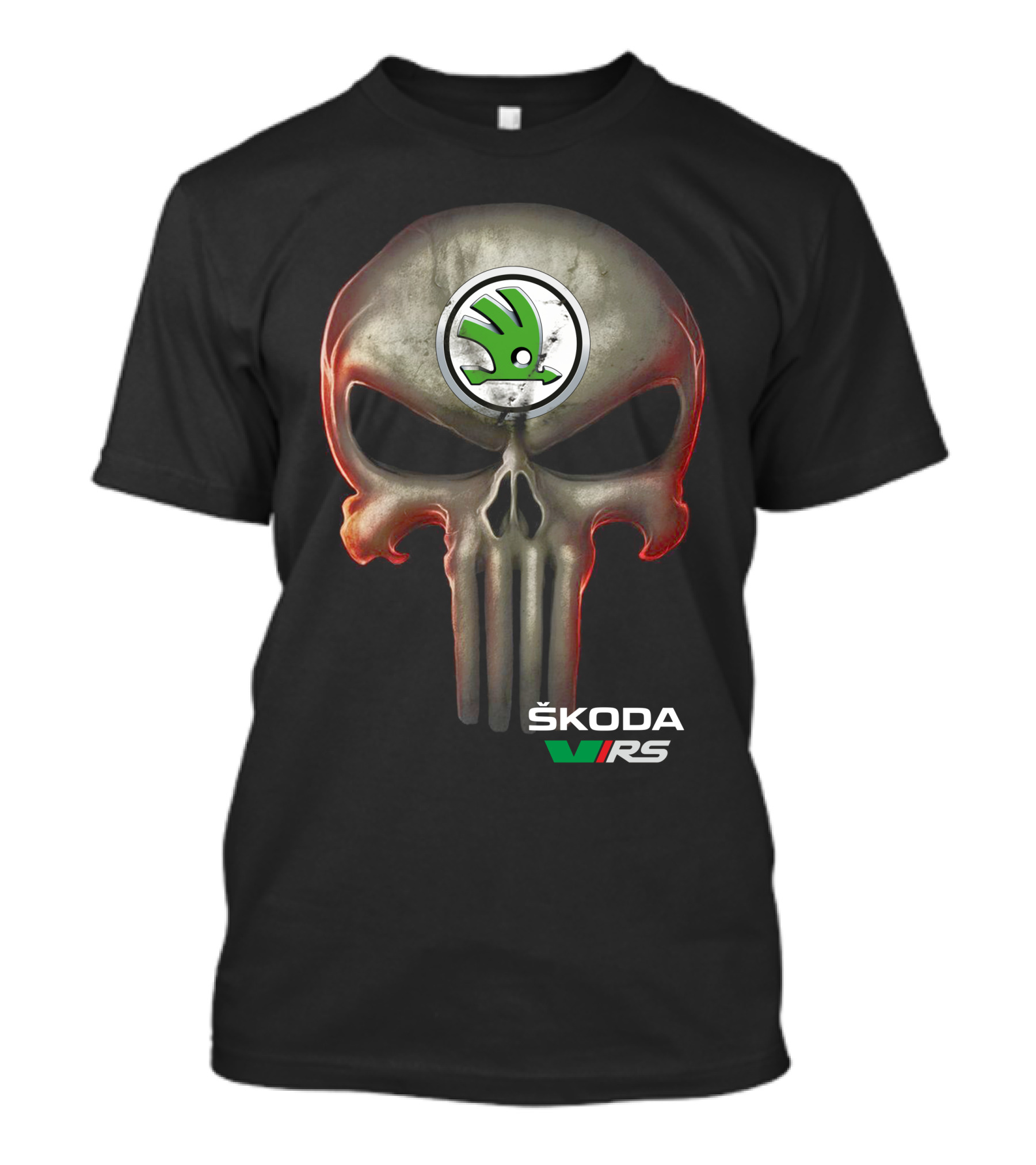 Škoda VRS Skull Punisher Emblem T-Shirt