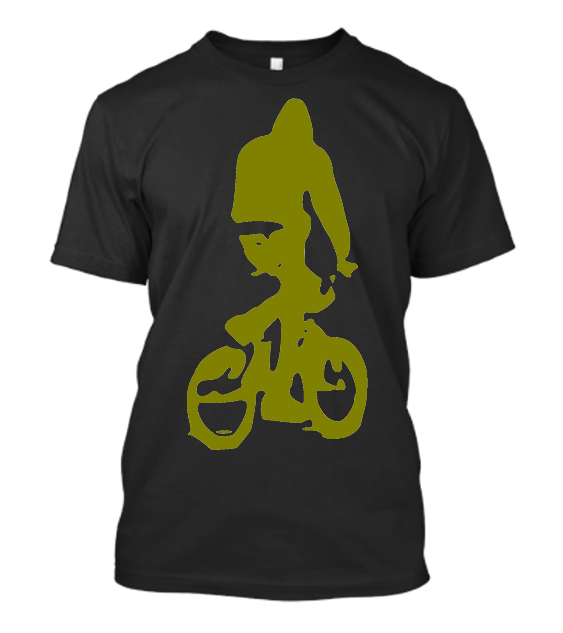 BMX Rider Silhouette In T-Shirt
