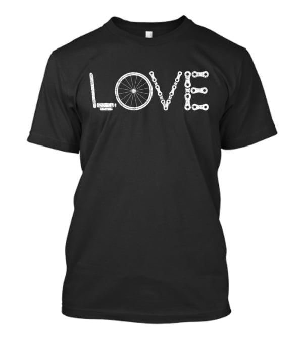 Love Bicycle Cyclist Chain Wheel T-Shirt