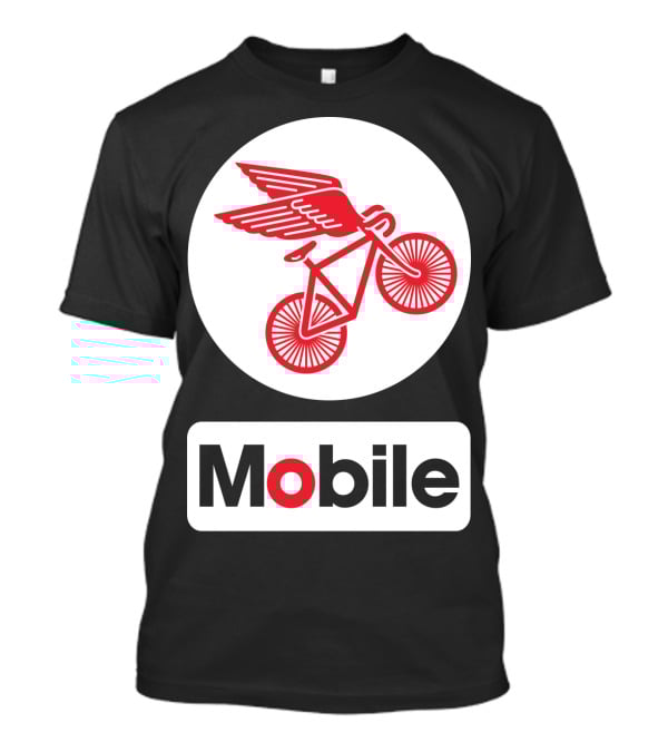 Mobile Pegasus Bicycle Wings T-Shirt