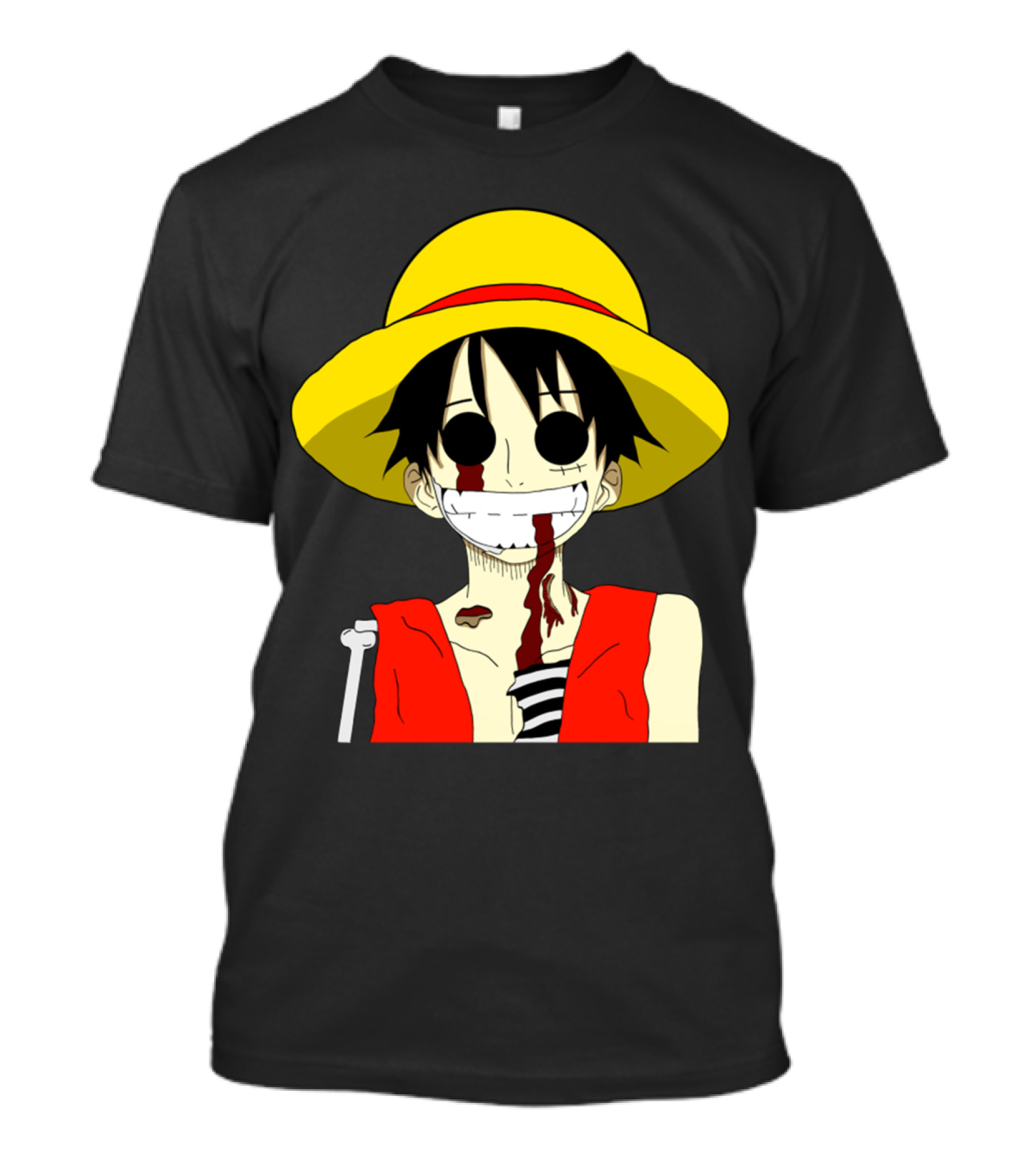 Monkey D Zombie One Piece Straw Hat Luffy T-Shirt