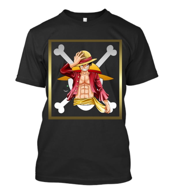 One Piece Luffy Pirate Straw Hat Jolly Roger T-Shirt