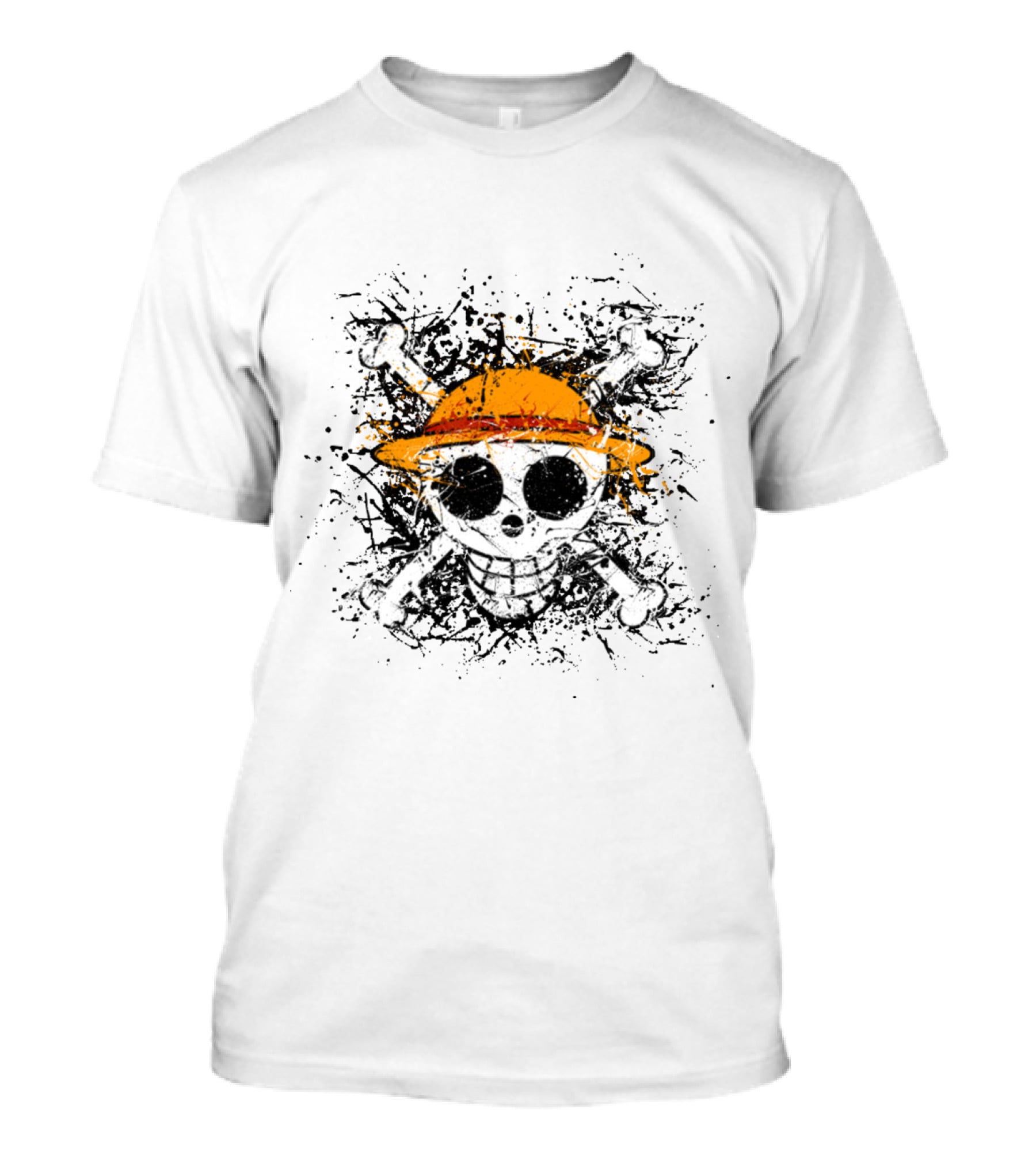 One Piece Iwara Skull Symbol With Straw Hat T-Shirt