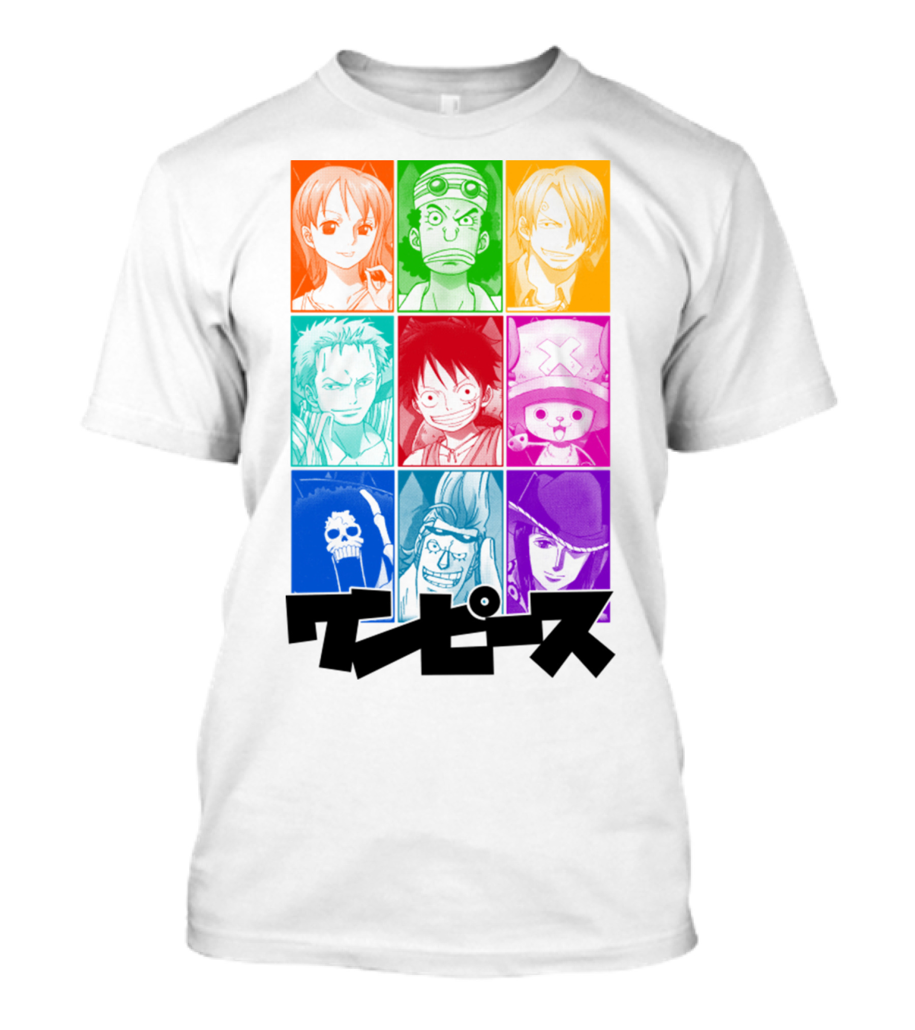 One Piece Of A Team Nine Characters Collage T-Shirt