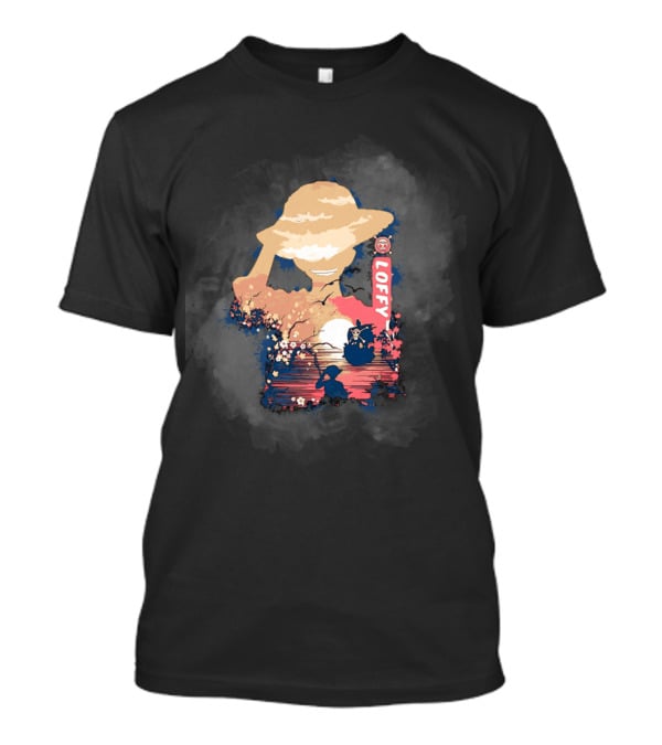 Monkey D Luffy Adventure With King Of The Pirates Story One Piece Sunset Scene T-Shirt