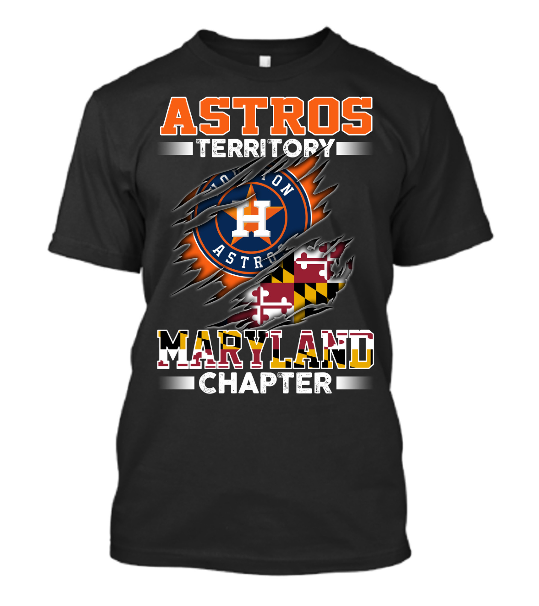 Astros Territory Houston Astros Maryland Chapter T-Shirt