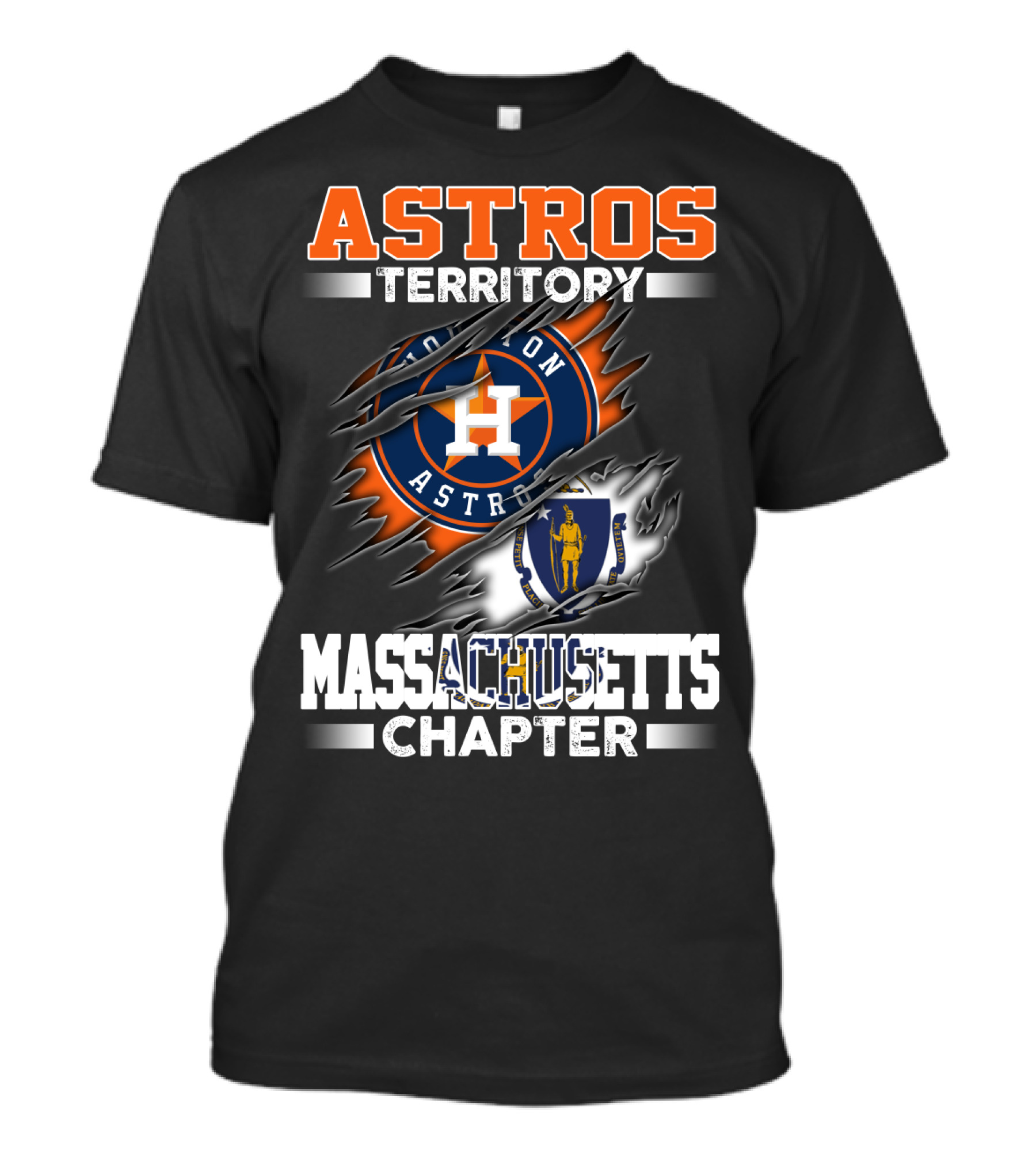 Astros Territory Boston Astros Massachusetts Chapter T-Shirt