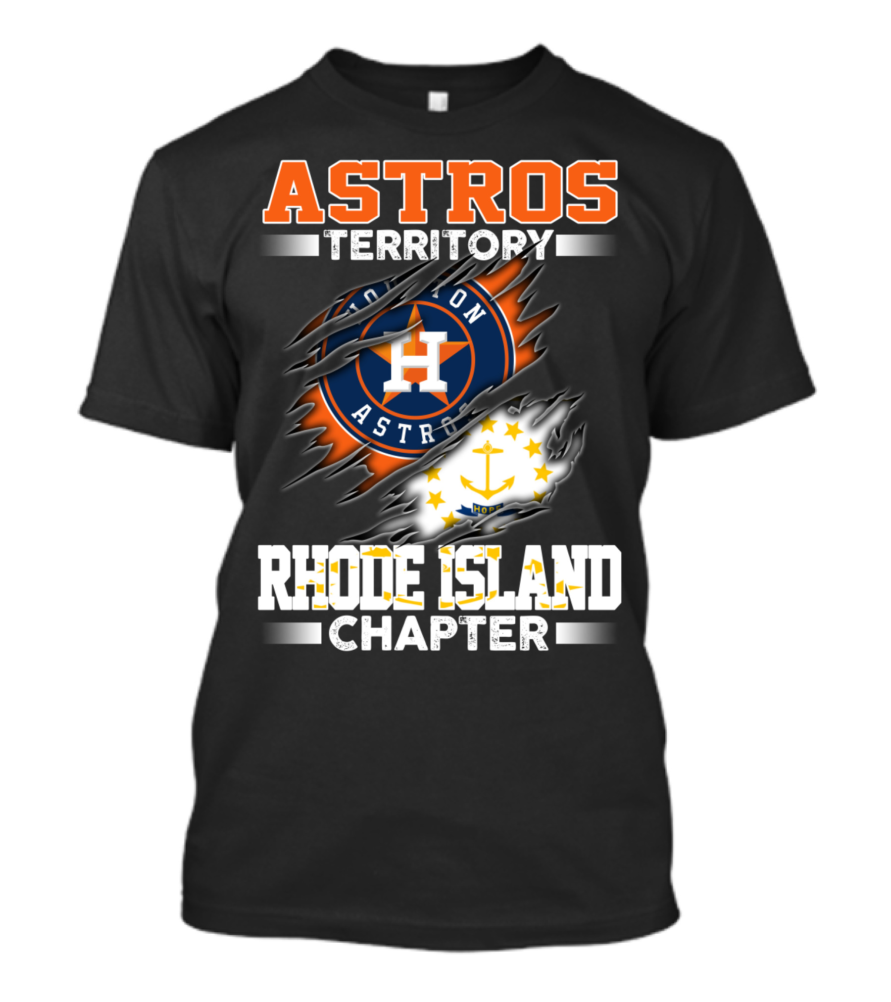 ASTROS TERRITORY RHODE ISLAND CHAPTER HOUSTON ASTROS T-Shirt