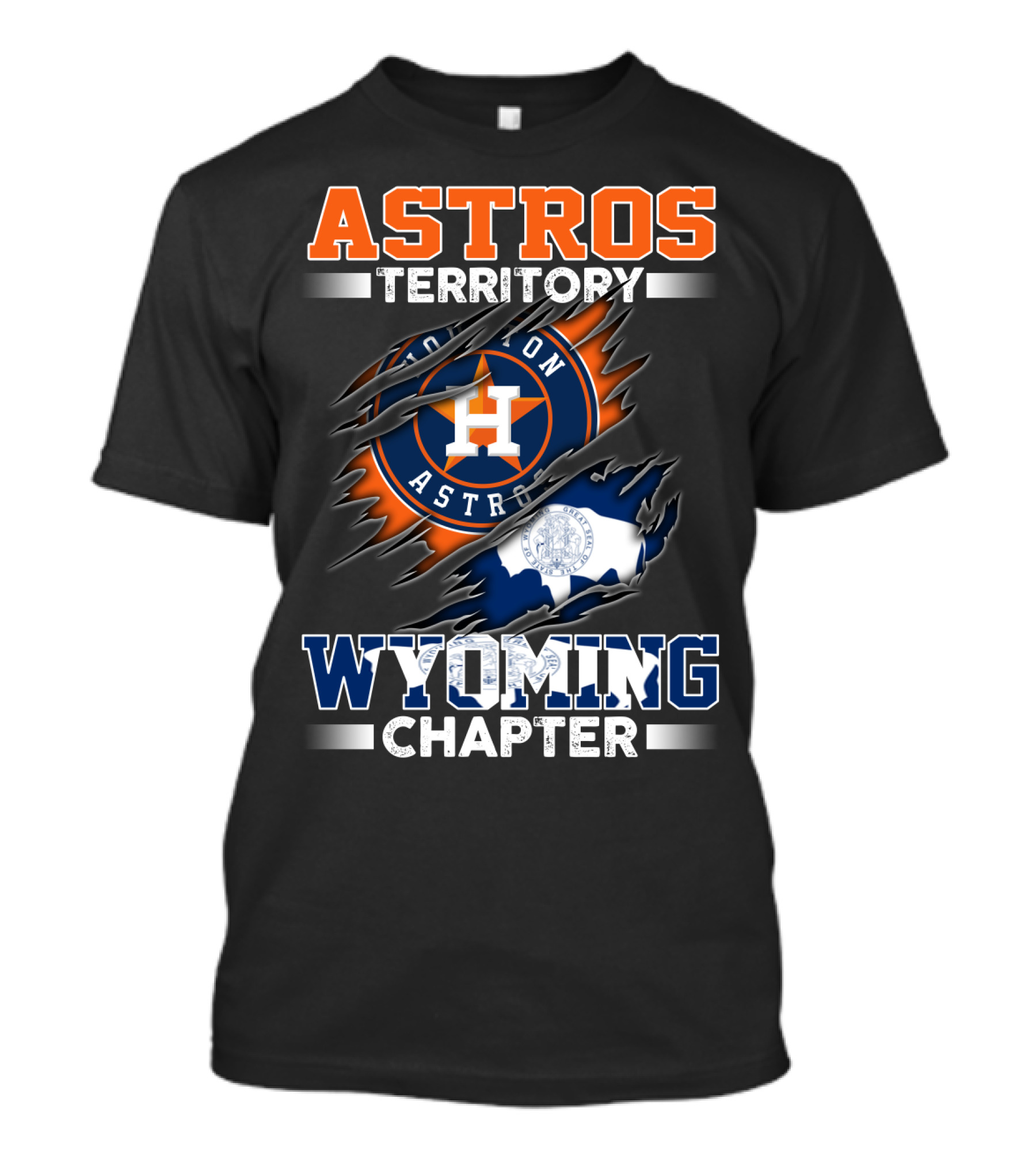 Astros Territory Houston Astros Wyoming Chapter T-Shirt