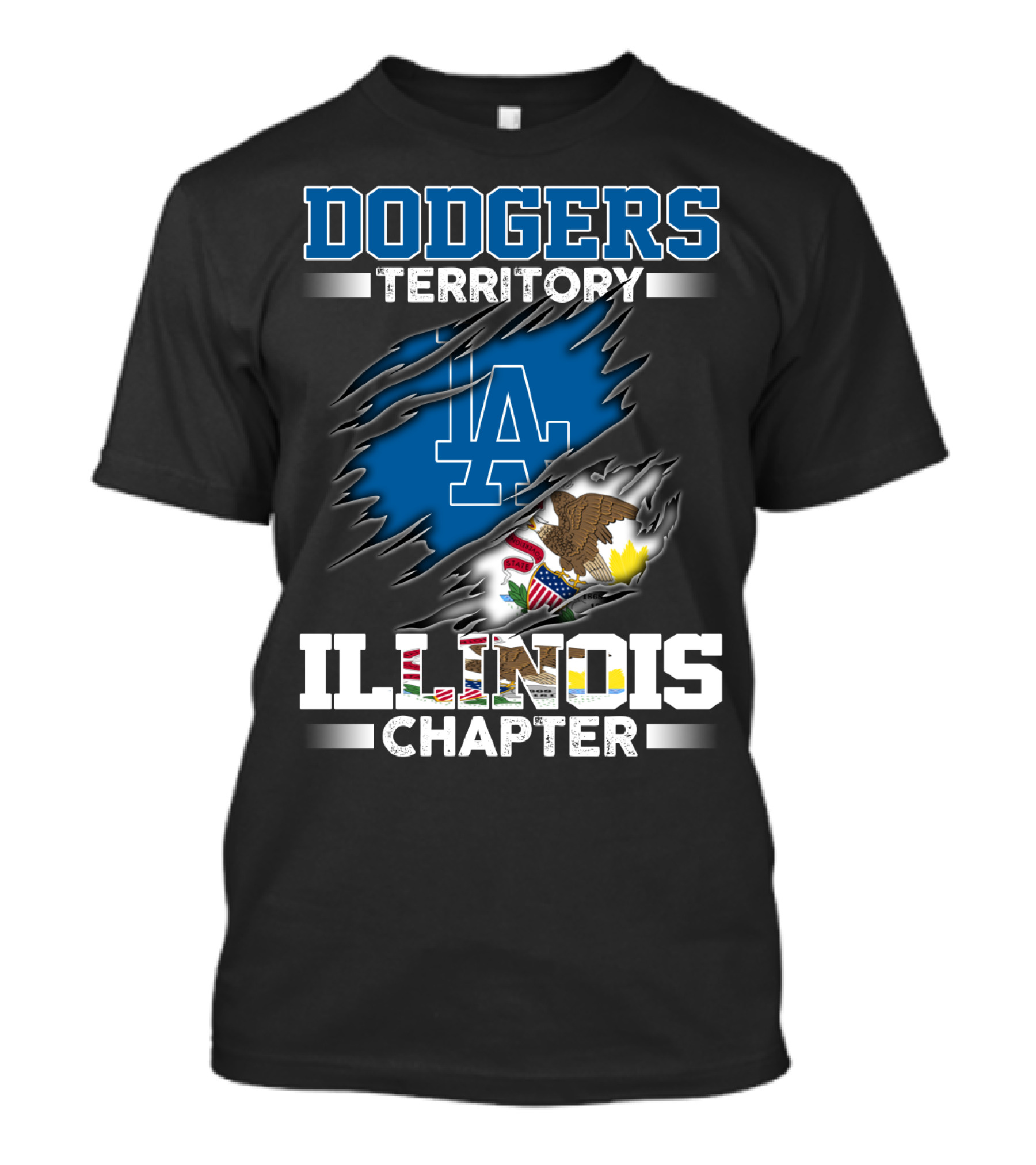 DODGERS TERRITORY LA ILLINOIS CHAPTER T-Shirt