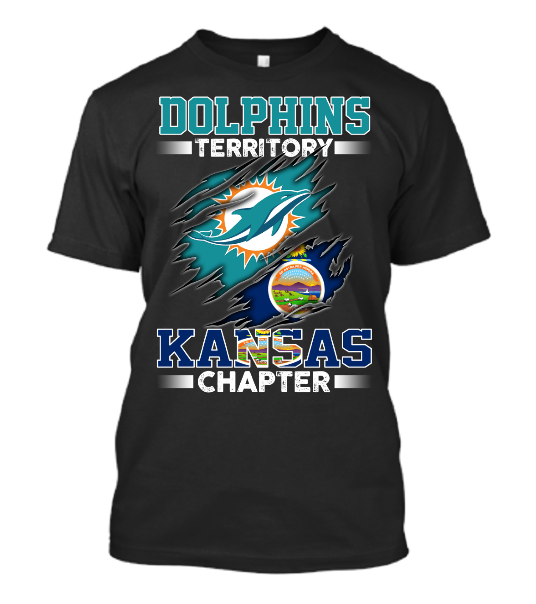 DOLPHINS TERRITORY KANSAS CHAPTER T-Shirt