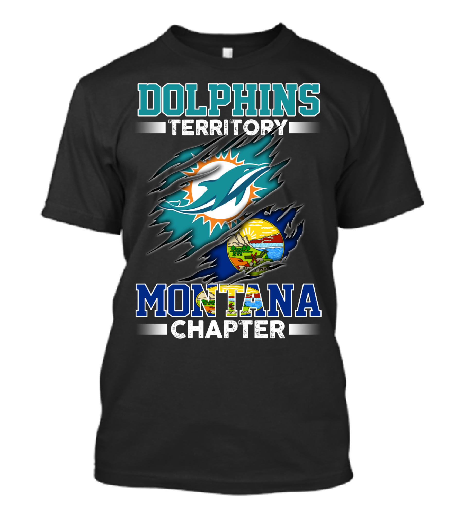 DOLPHINS TERRITORY MONTANA CHAPTER T-Shirt