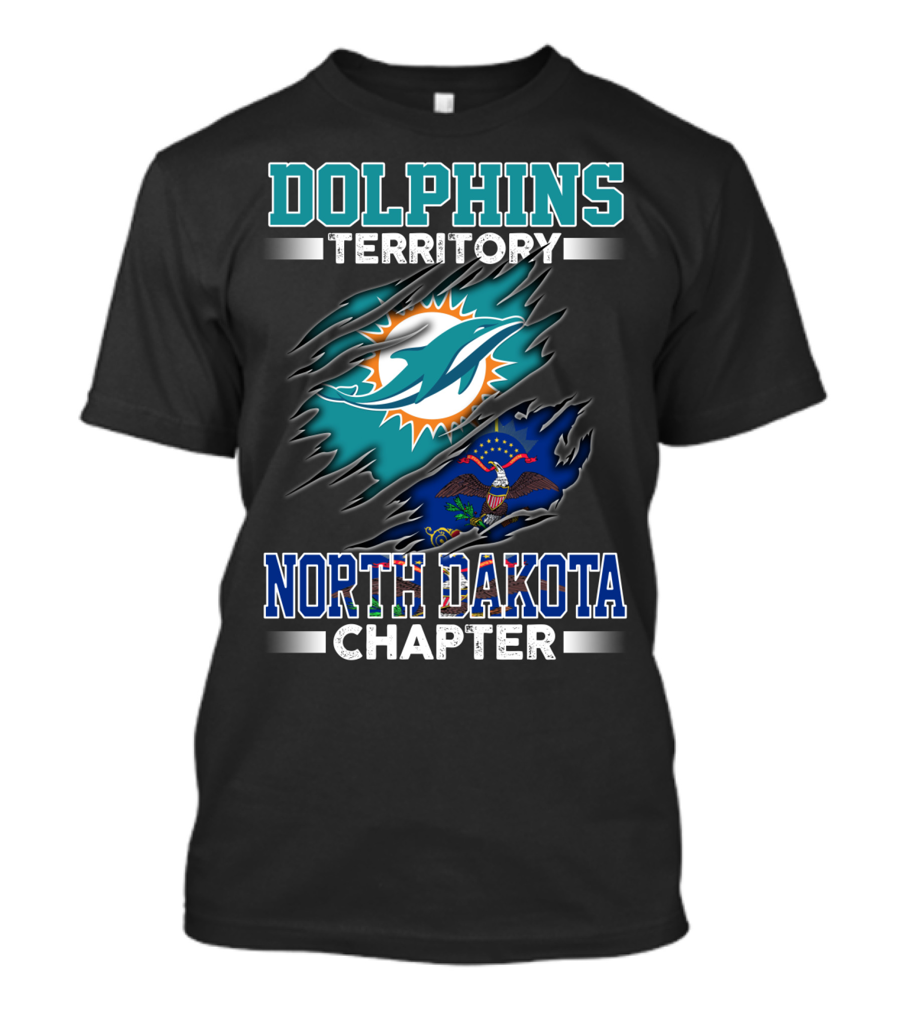 Dolphins Territory North Dakota Chapter T-Shirt