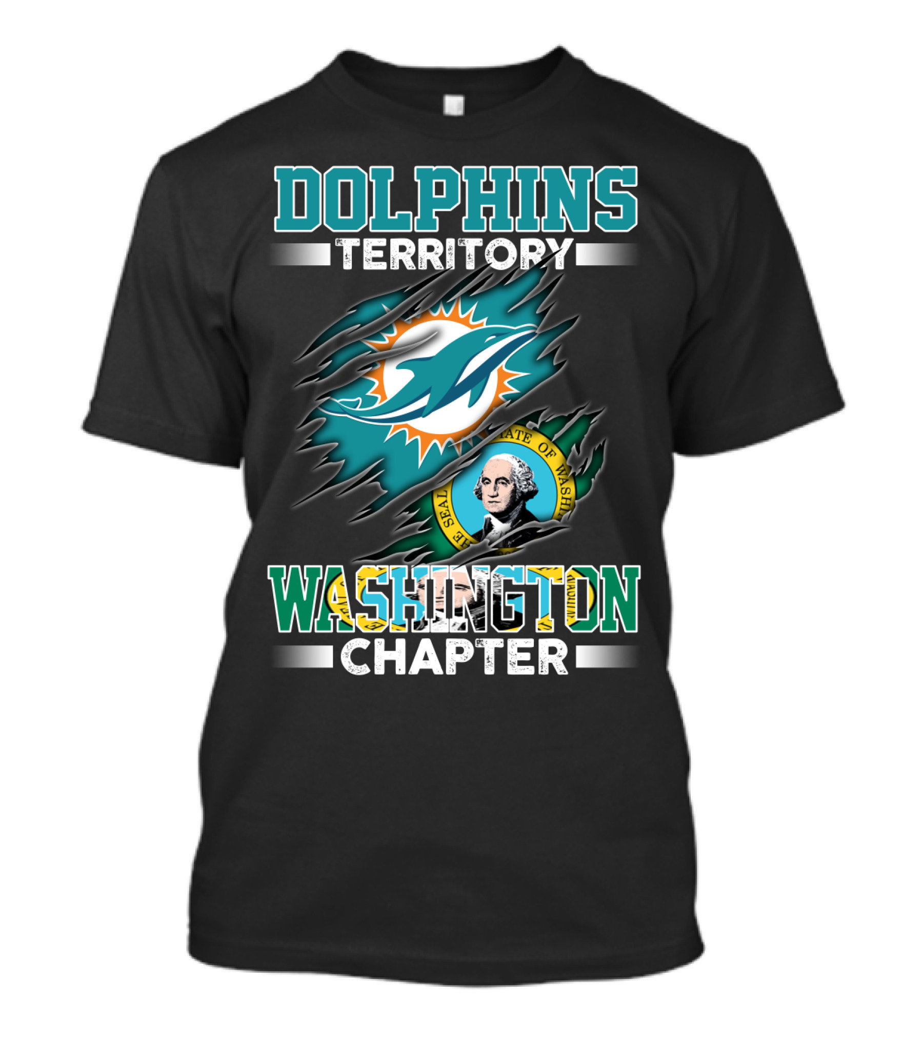 DOLPHINS TERRITORY WASHINGTON CHAPTER T-Shirt