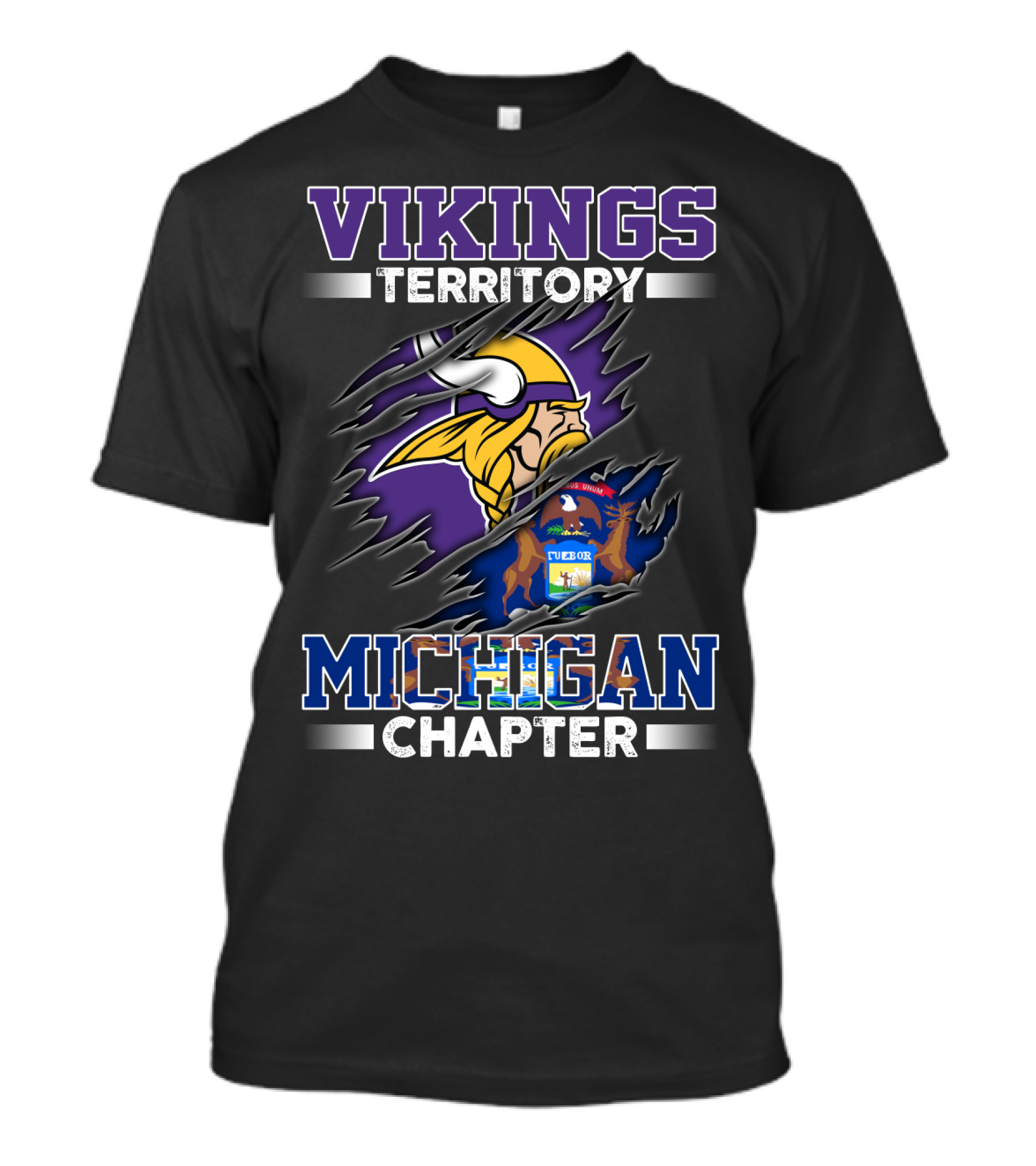 Vikings Territory Michigan Chapter T-Shirt