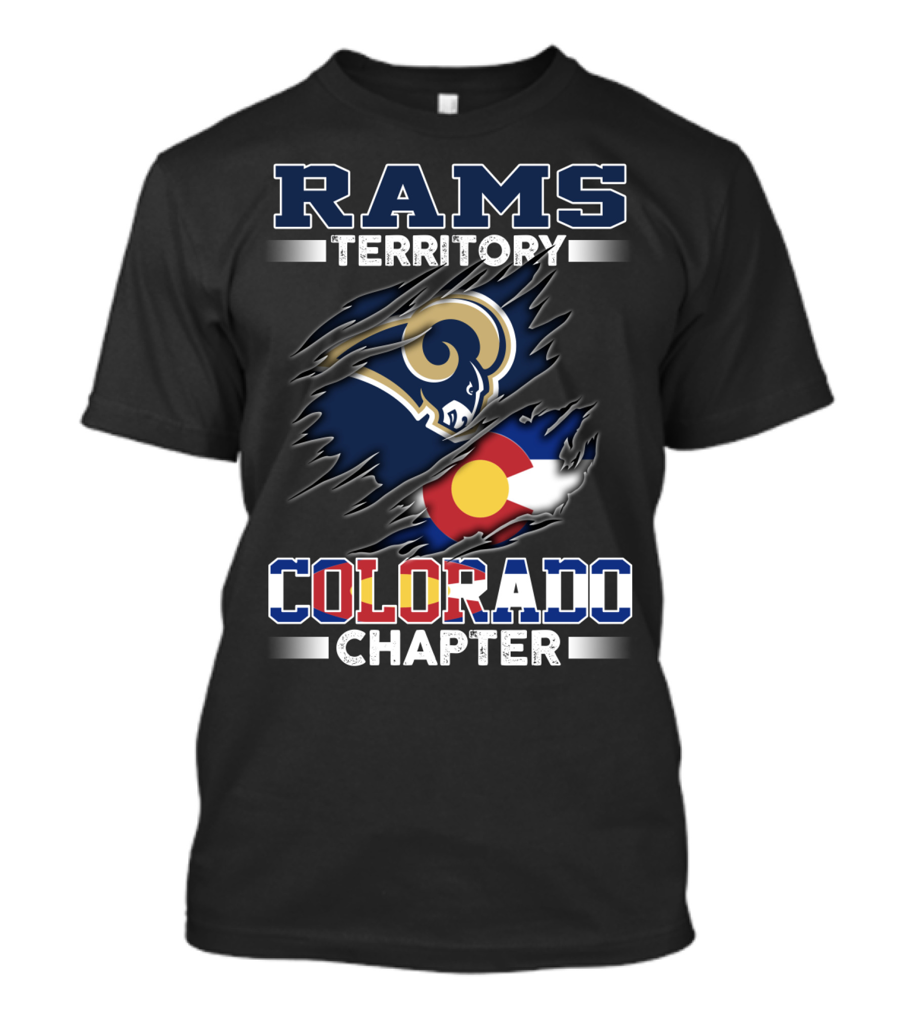 Rams Territory Colorado Chapter Flag T-Shirt