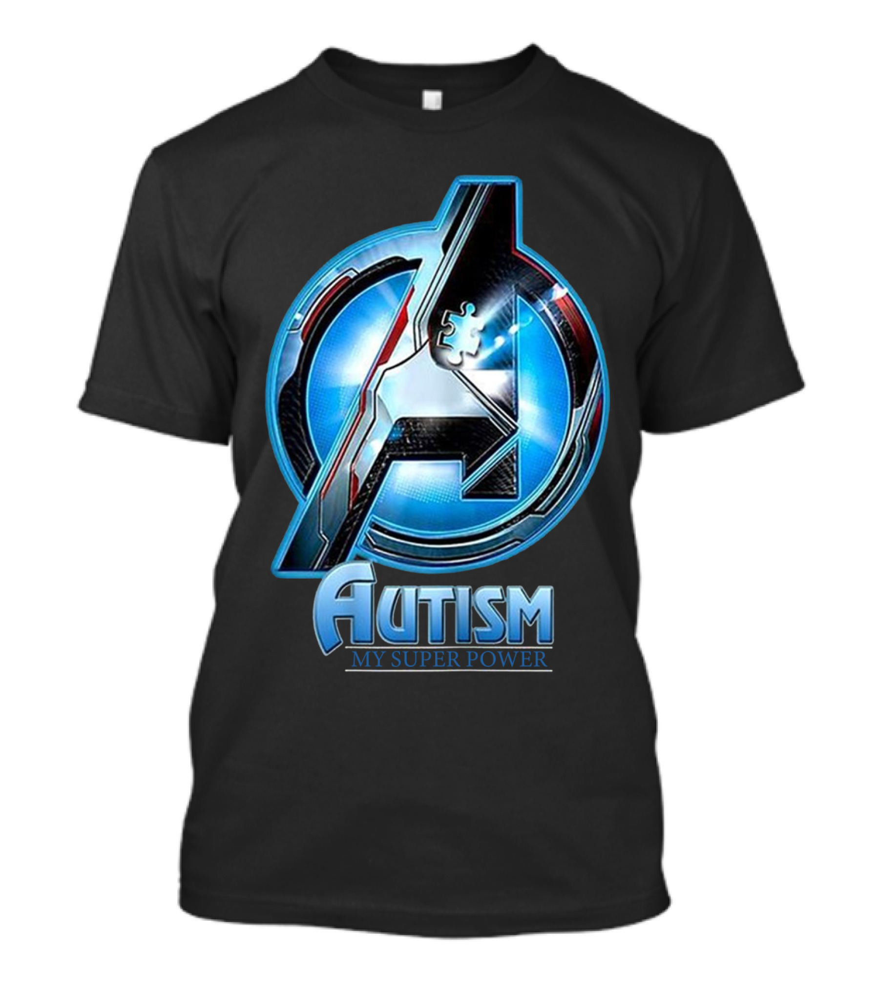 Autism My Super Power Avengers T-Shirt