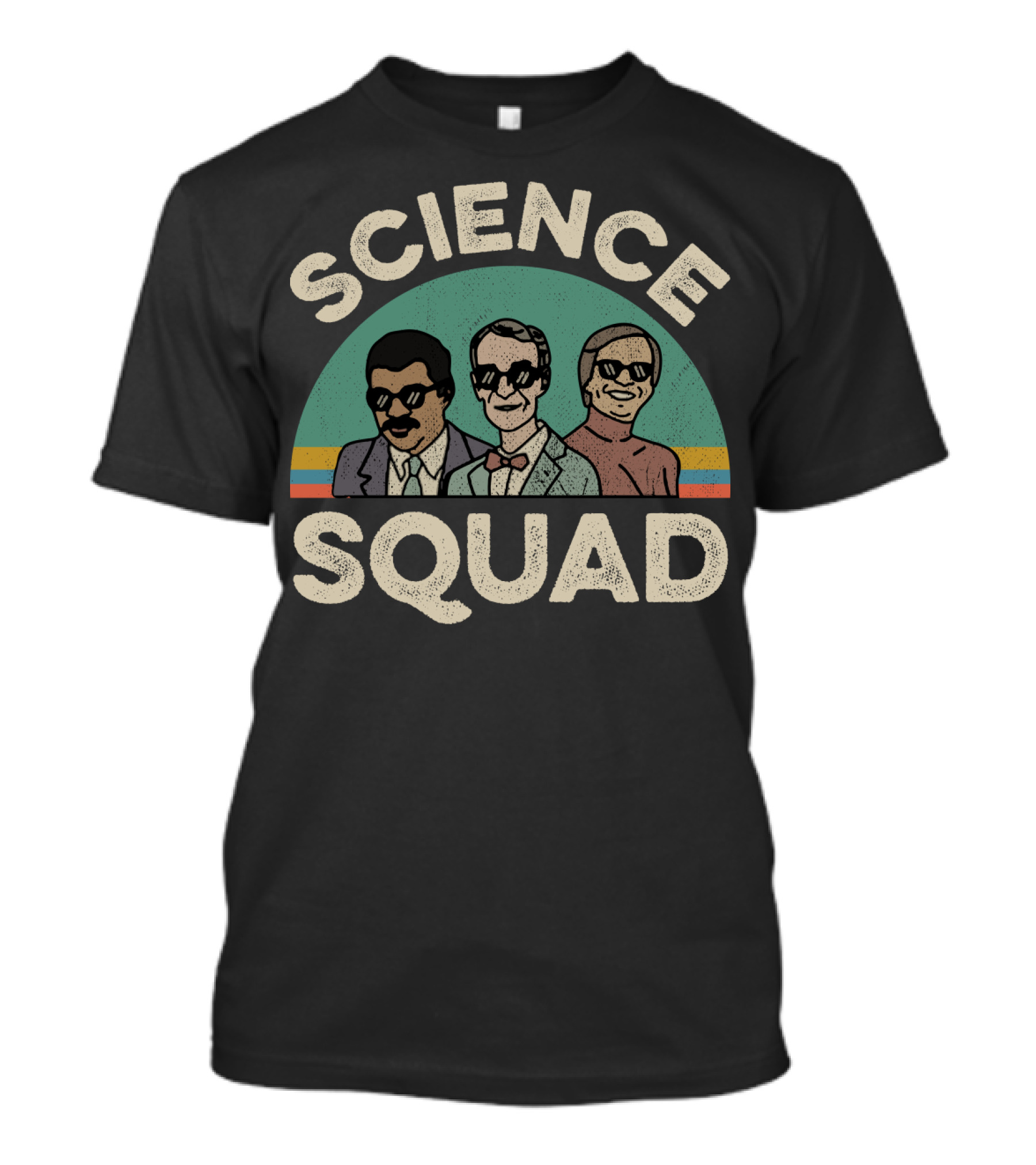 Science Squad Retro Style Trio T-Shirt