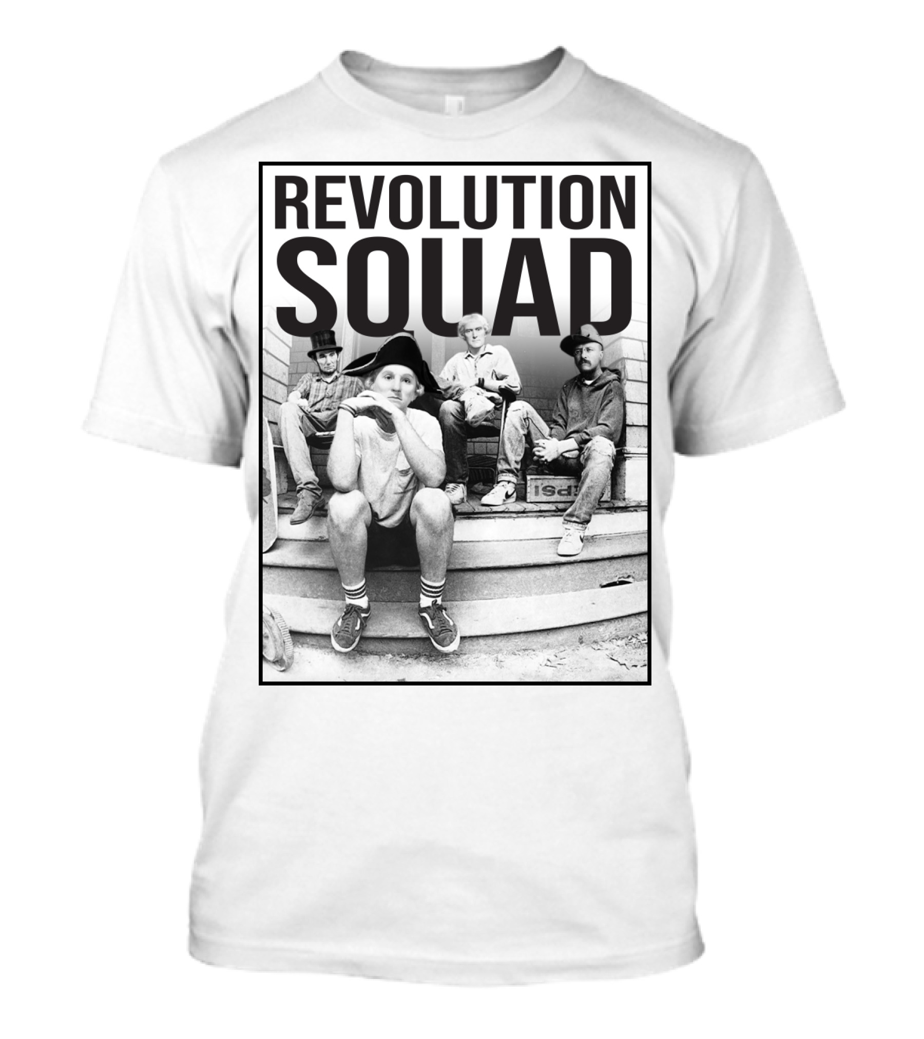 Revolution Squad Colonial Hat Group T-Shirt