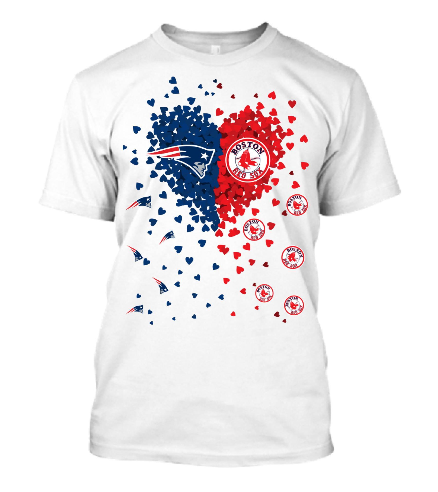 Boston Red Sox Patriot Heart T-Shirt