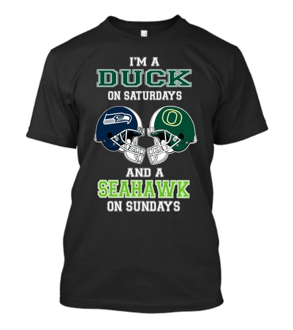 I'm A Duck On Saturdays And A Seahawk On Sundays T-Shirt