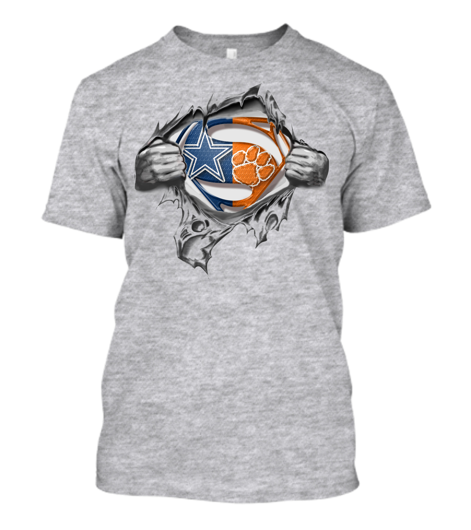 Cowboys Clemson Tigers Superman Shirt Football T-Shirt
