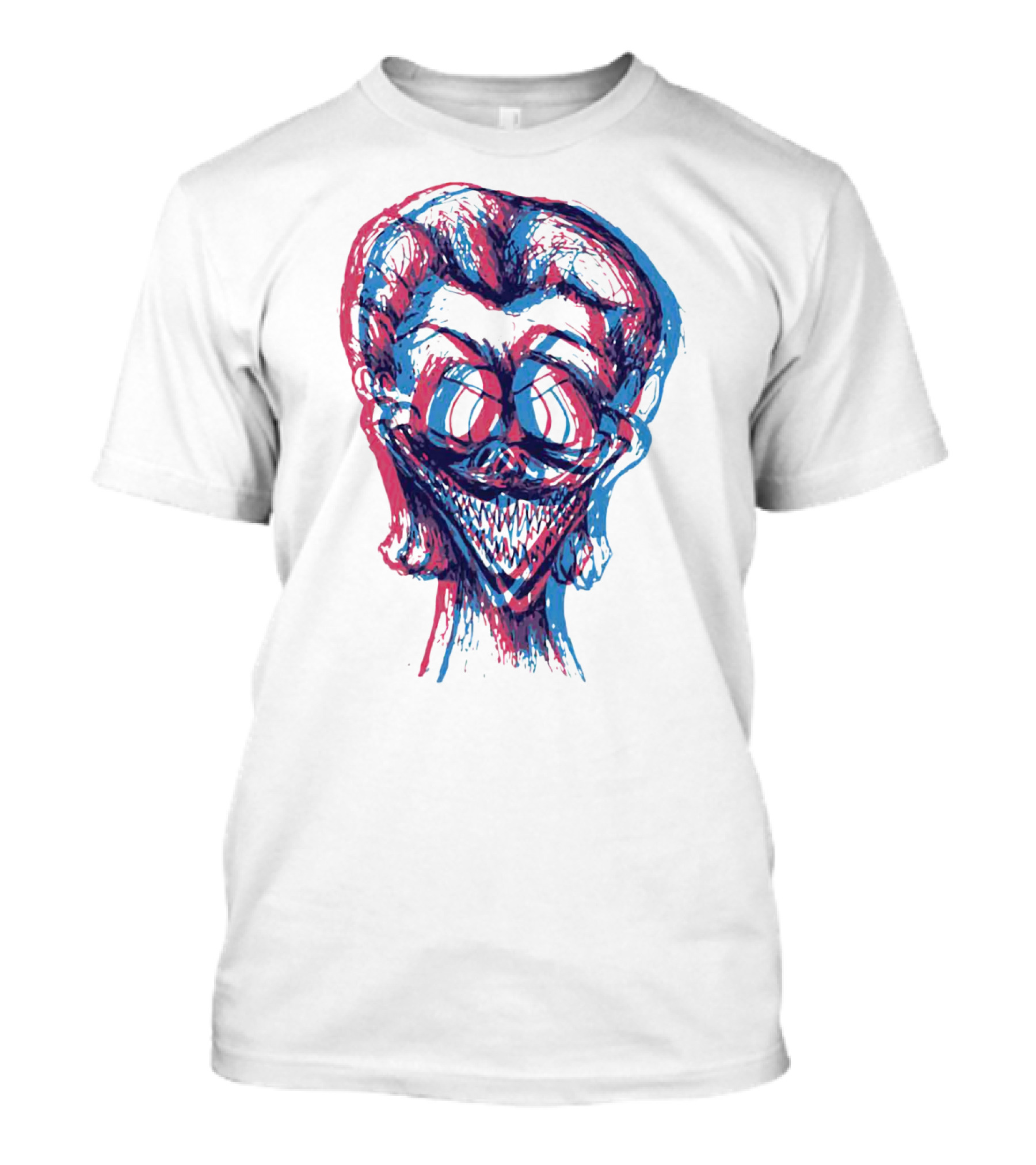 Pray For Albania Optical Illusion Joker Face T-Shirt