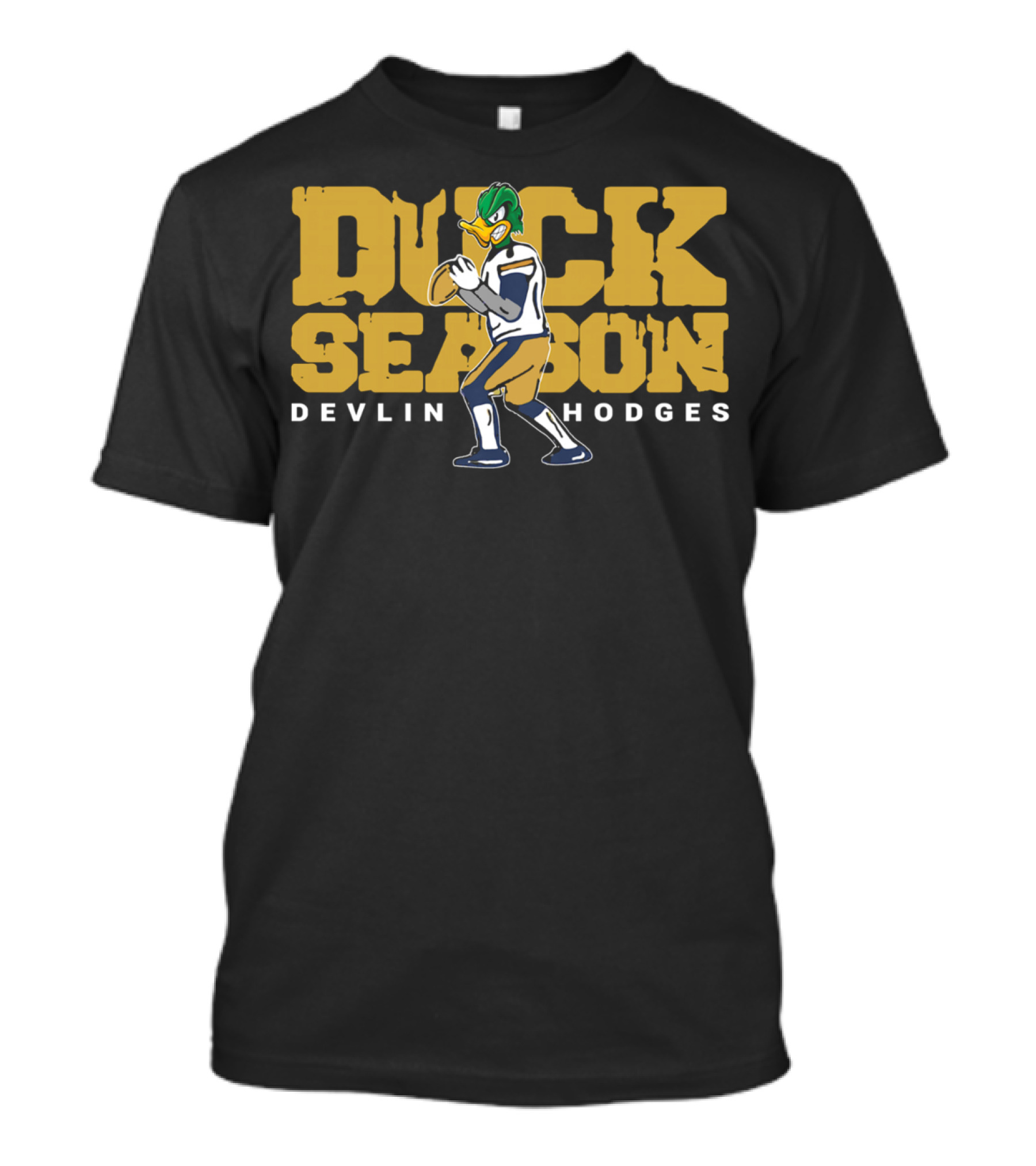 Duck Season Devlin Hodges Quarterback Cartoon Football T-Shirt