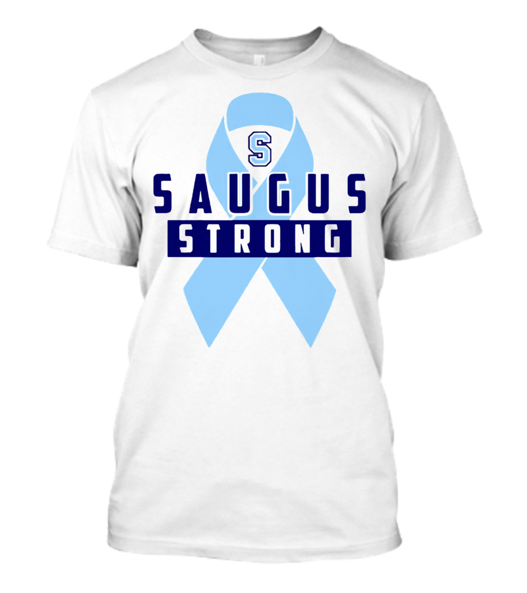 Saugus Strong Blue Ribbon S T-Shirt