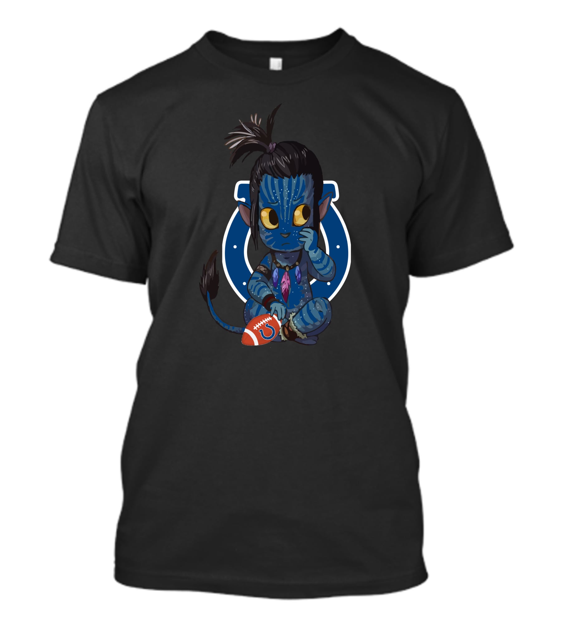 Colts Avatar Alien Football Character Fusion T-Shirt