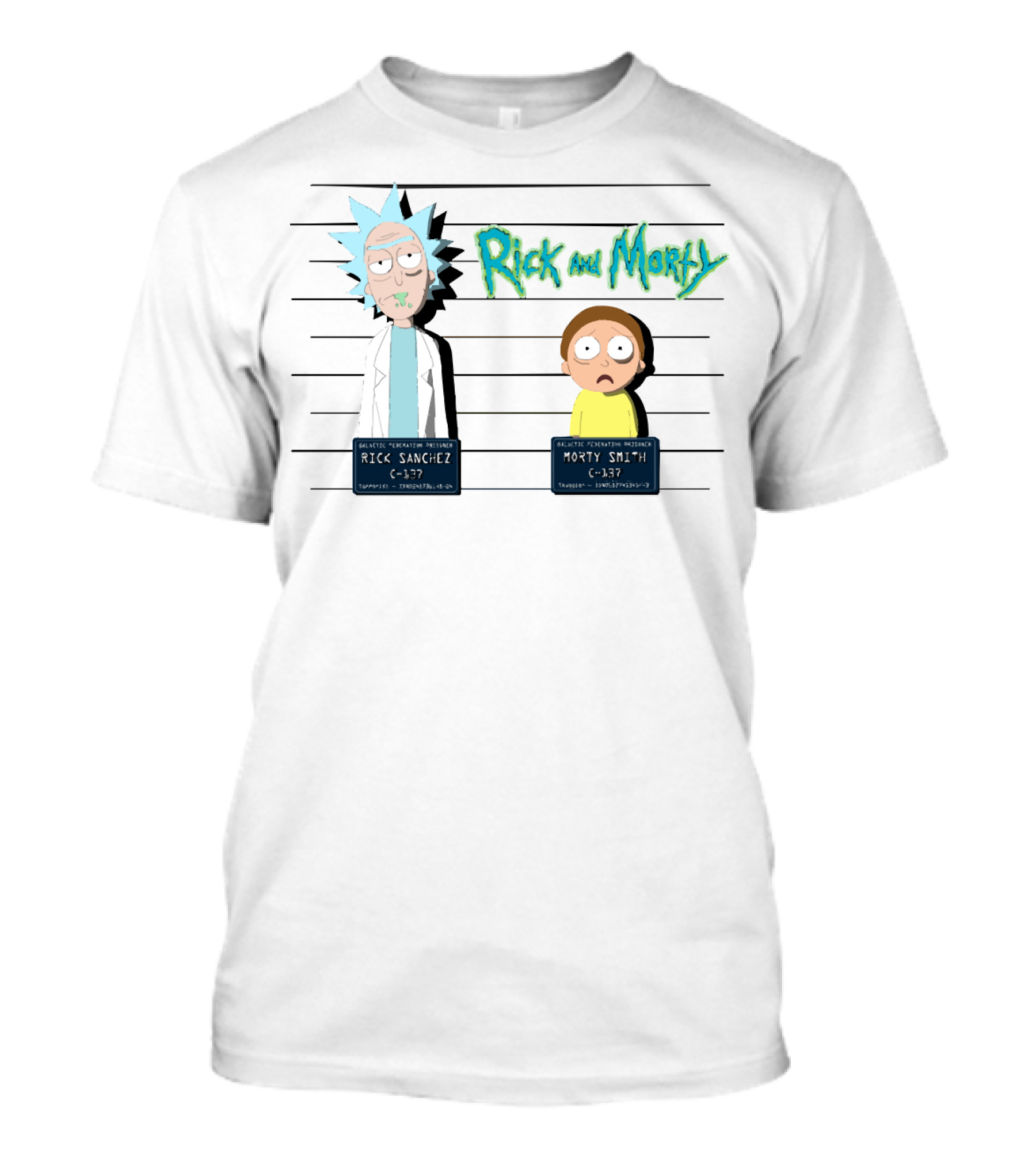 Rick And Morty Galactic Federation Prisoners C-137 Mugshot T-Shirt