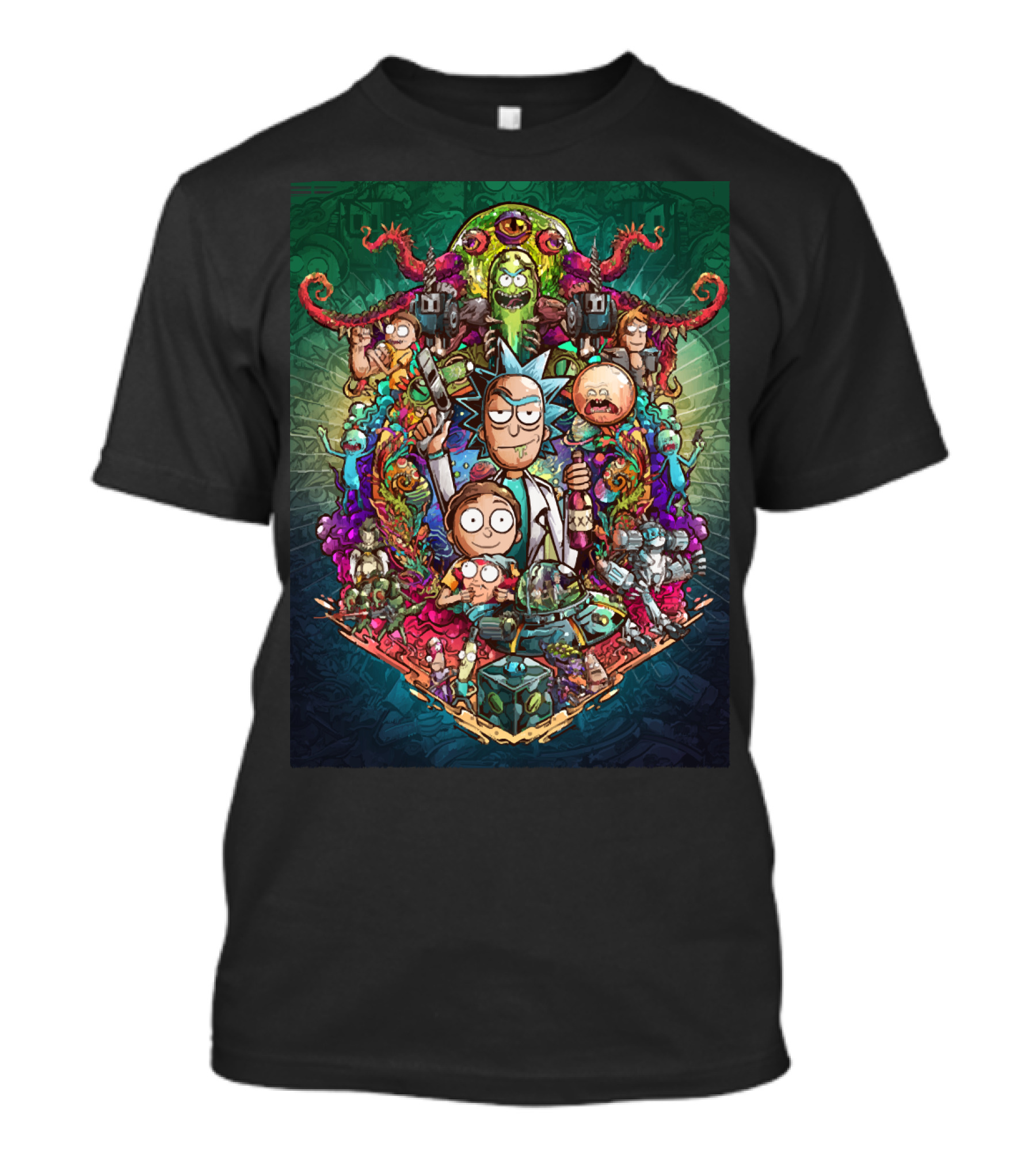 Buckle Up Morty Adventure With Rick And Multiverse Creatures T-Shirt