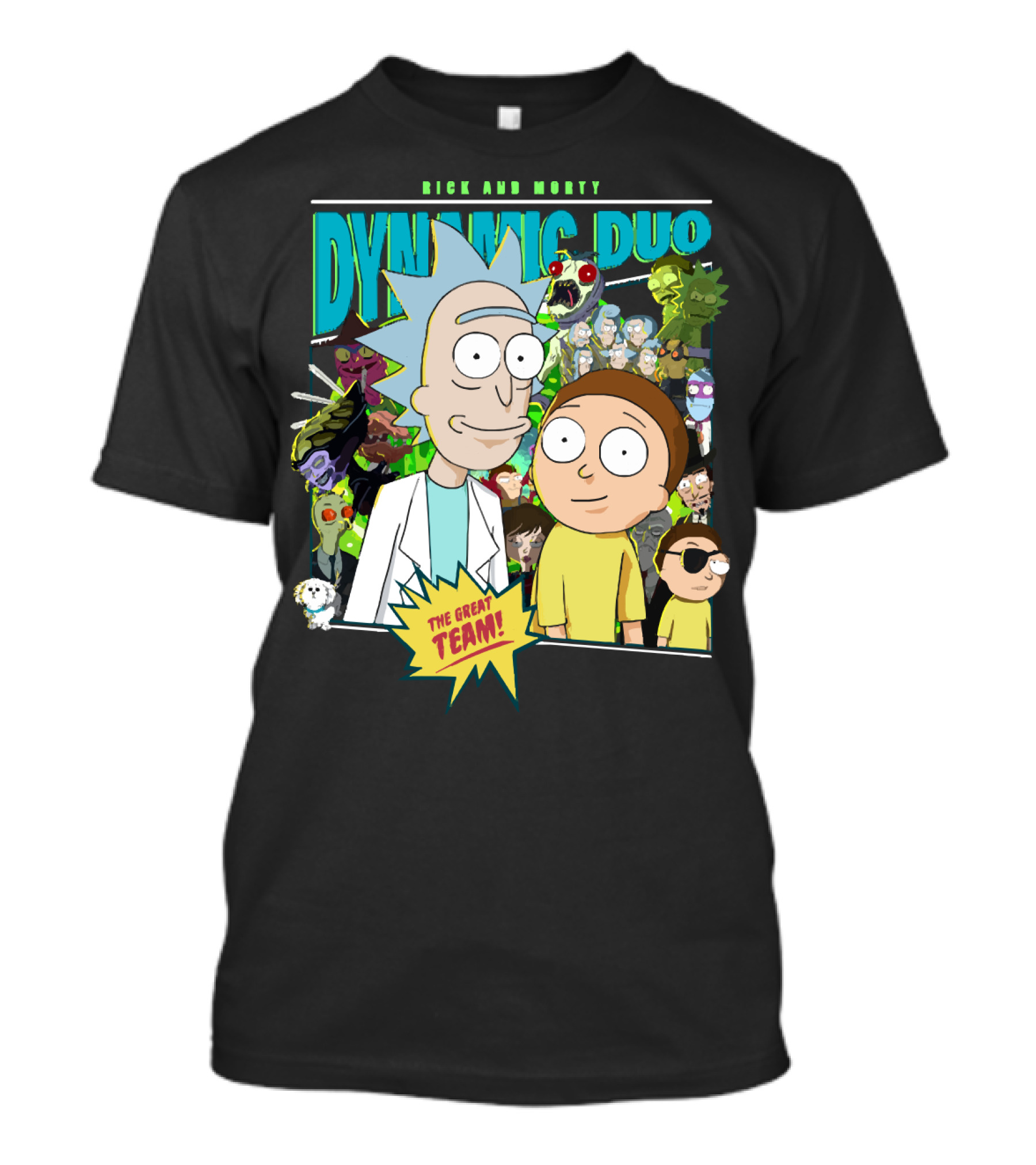 Rick And Morty Dynamic Duo The Great Team T-Shirt