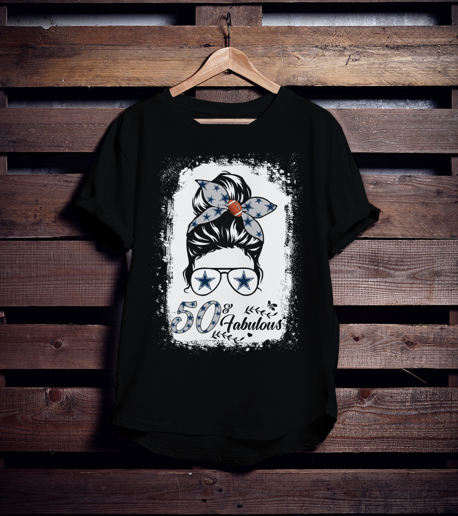 50 And Fabulous Football Stars Birthday T-Shirt