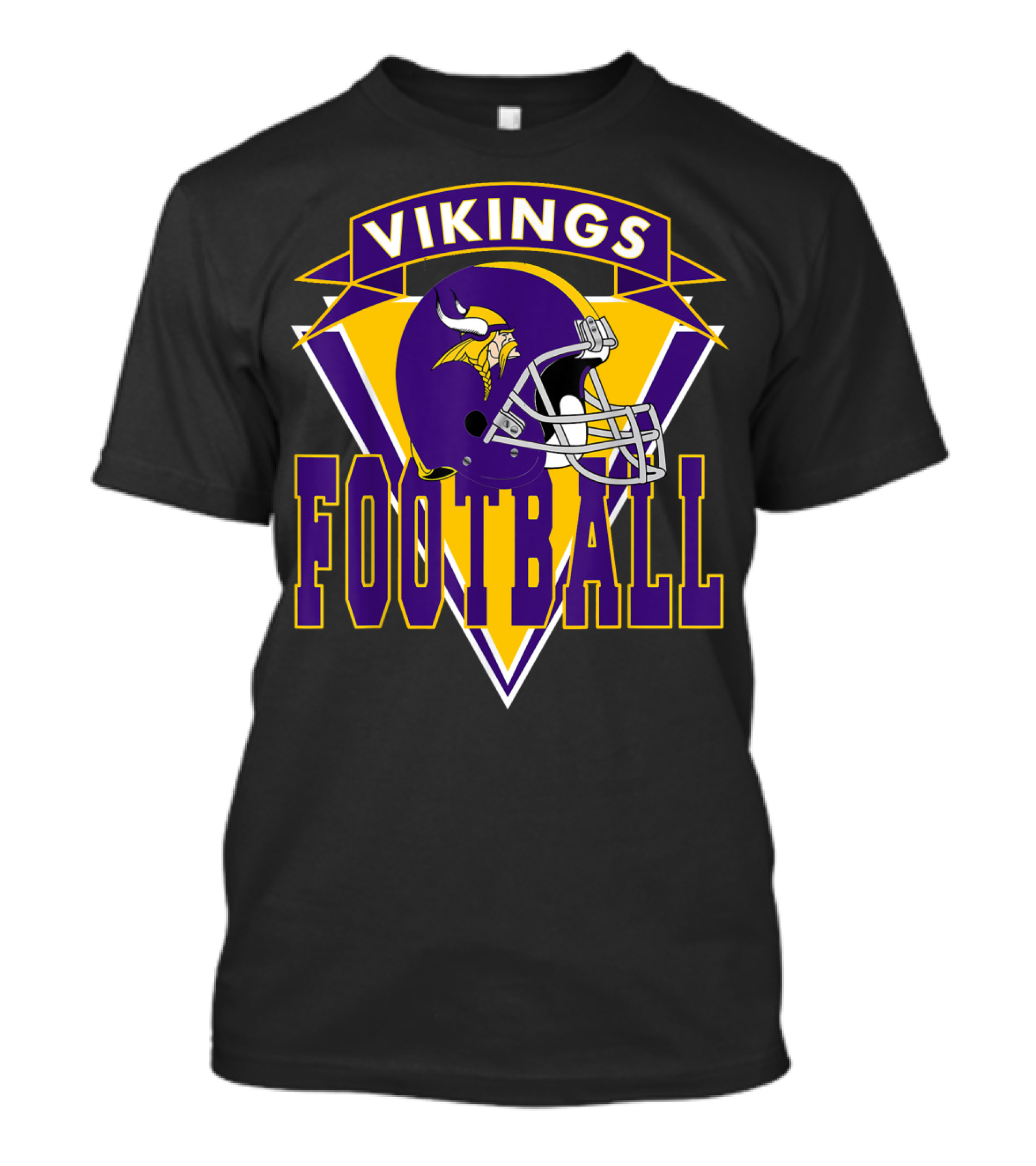 Vikings Football Helmet Badge MN Vikings T-Shirt
