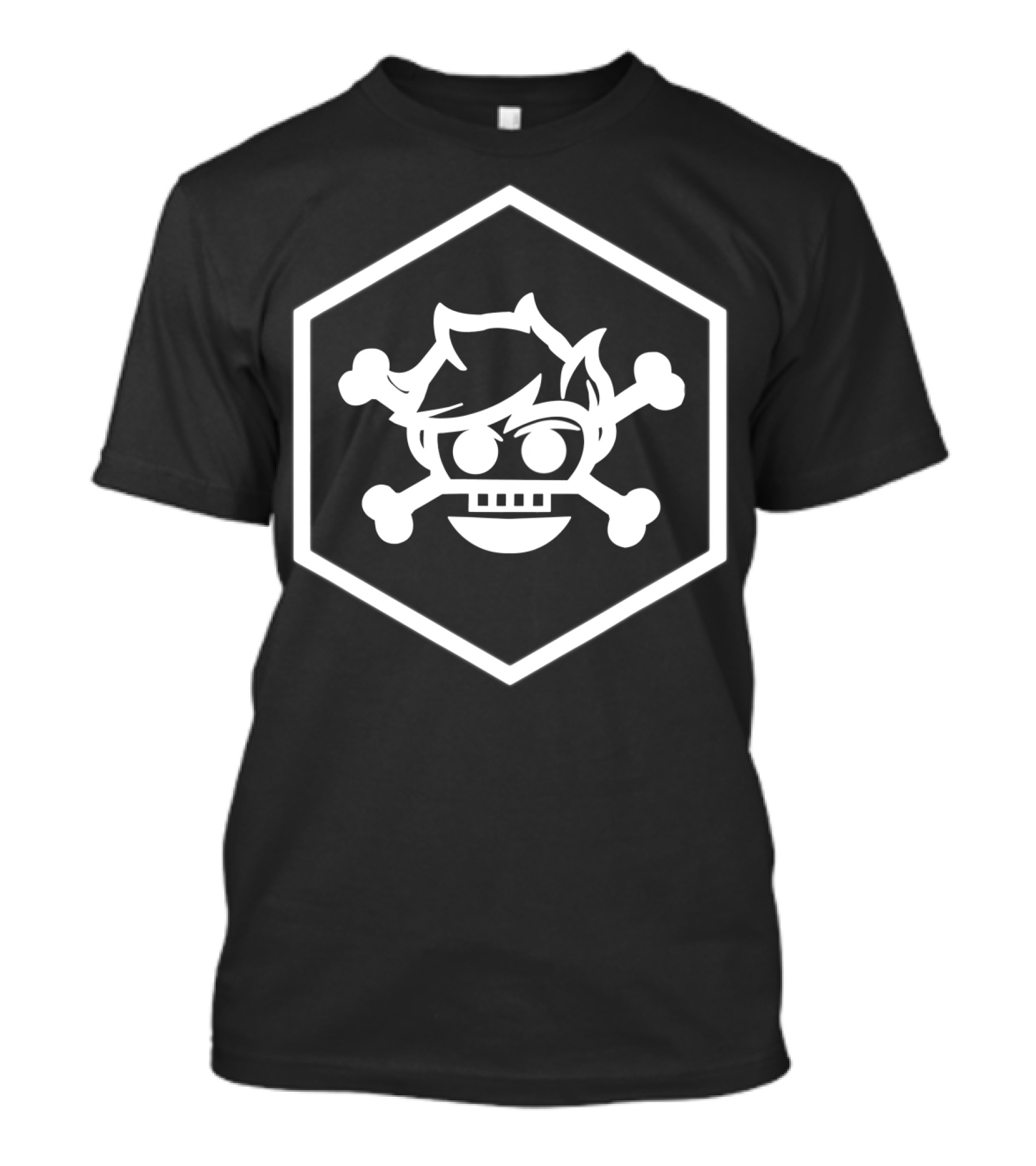 Crainer Signature Hexagon Skull And Crossbones T-Shirt