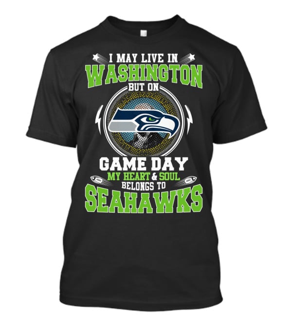 Washington Game Day My Heart Soul Belongs To Seahawks T-Shirt