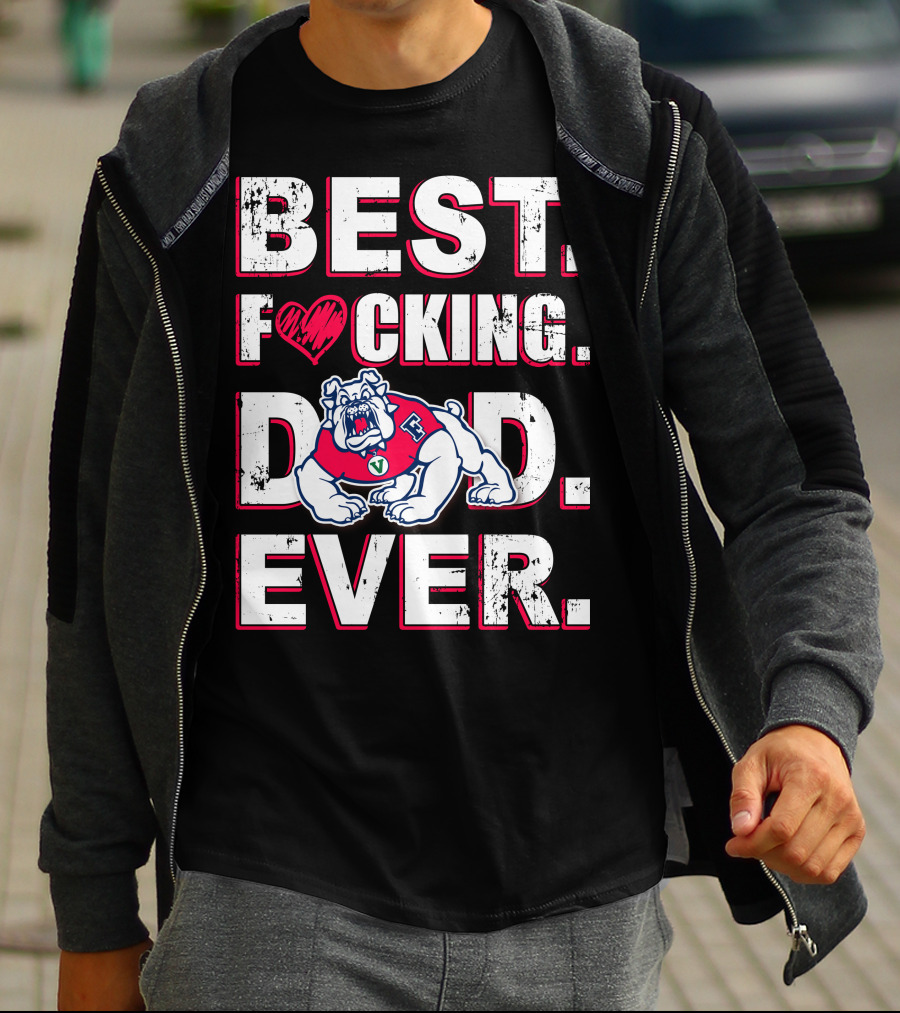 Best Fresno State Bulldogs Dad. Ever. T-Shirt