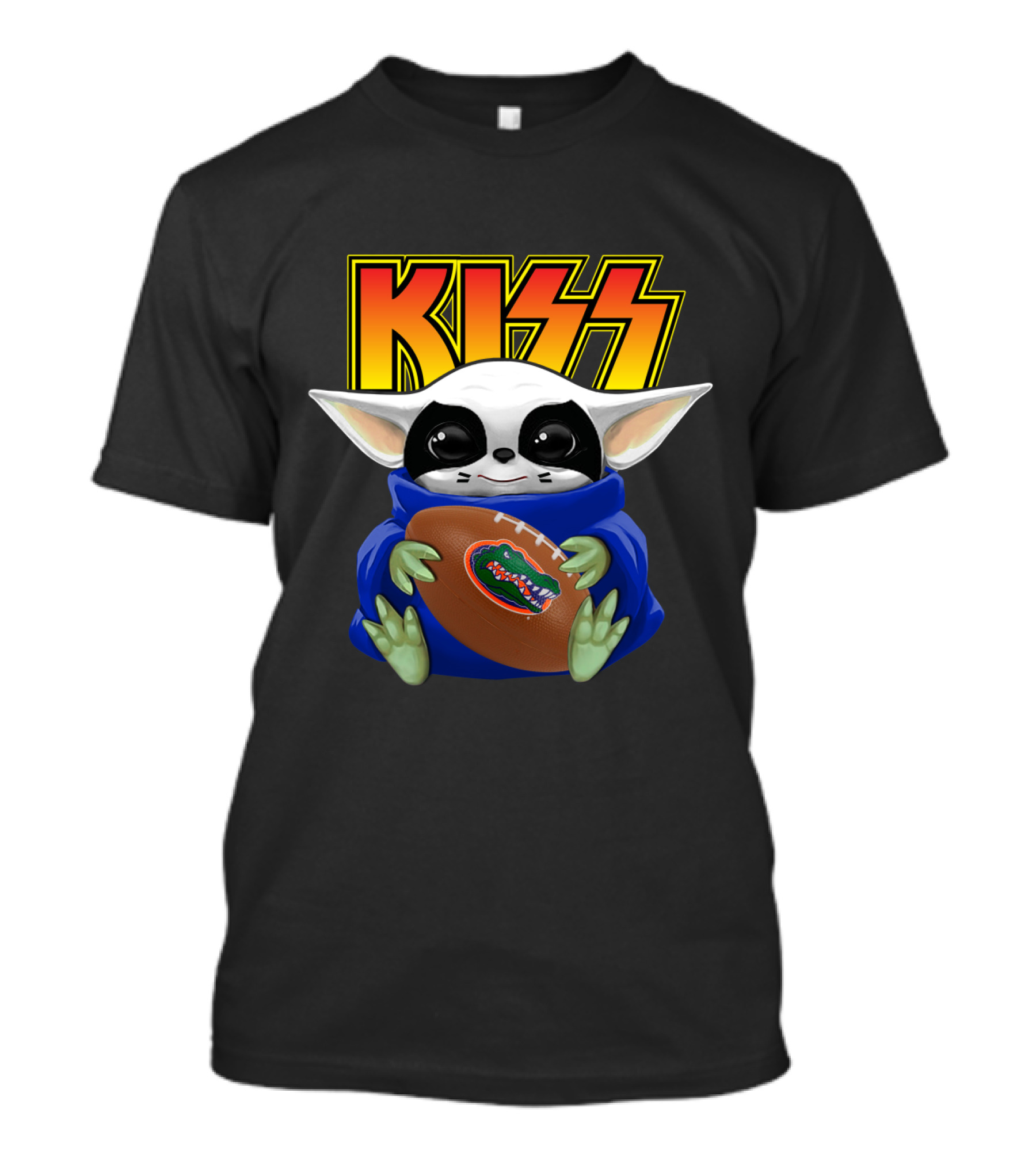 KISS Eric Singer Baby Yoda Florida Gators Football T-Shirt