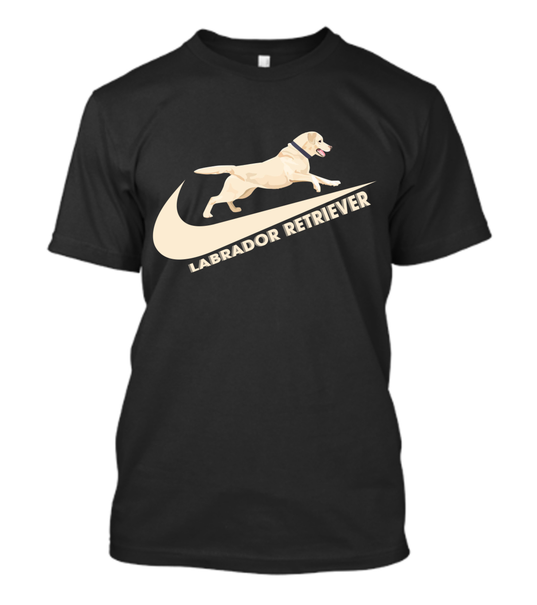 Labrador Retriever Nike Swoosh Dog Jumping T-Shirt