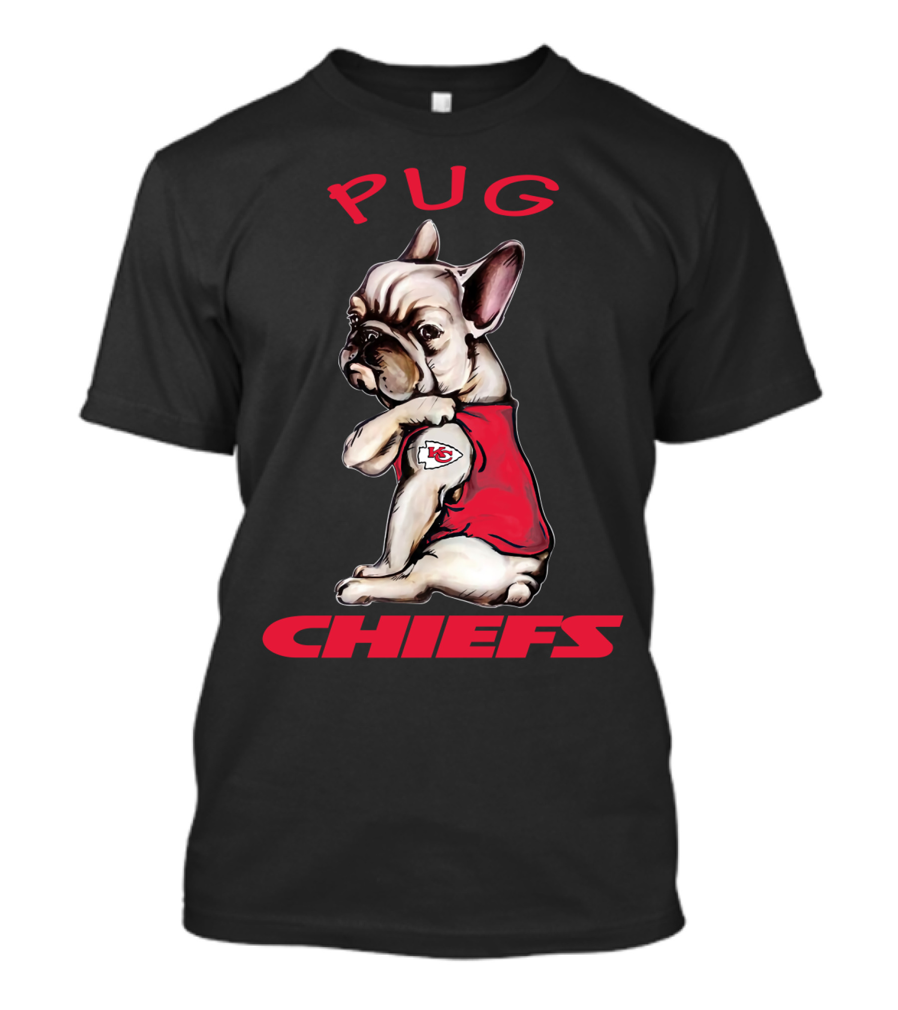 Pug Chiefs Nflkcc T-Shirt