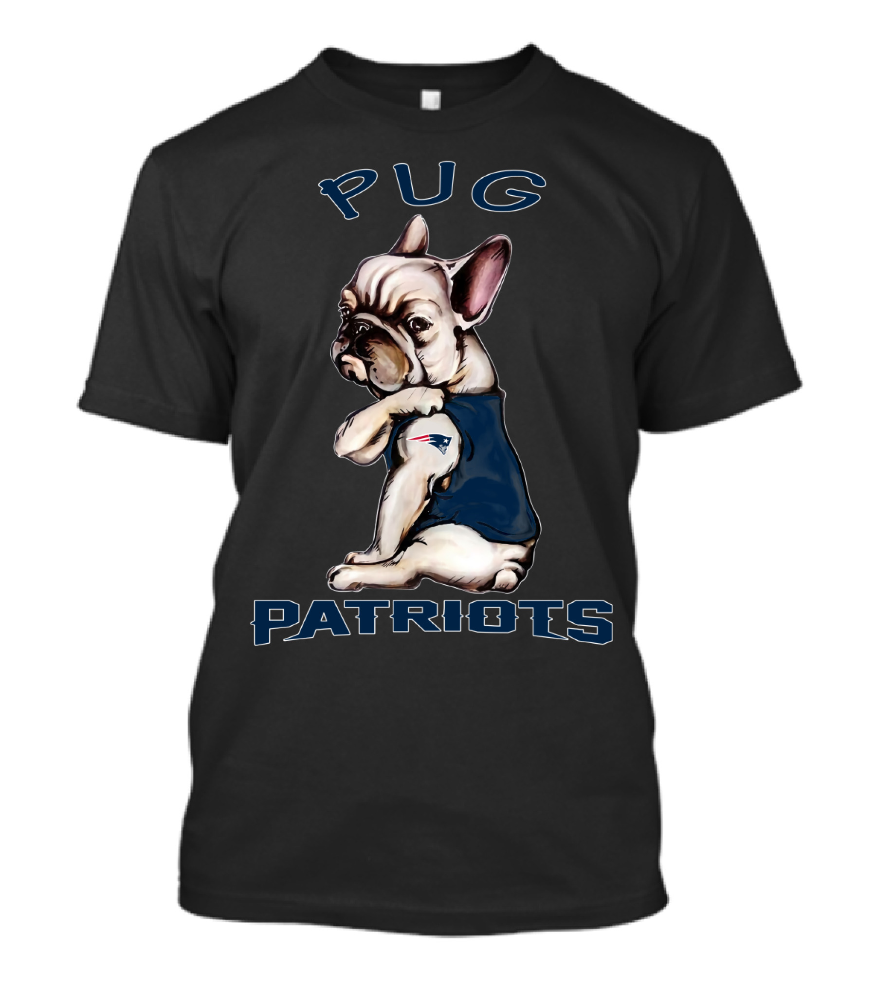 Pug Patriots Nflnep T-Shirt