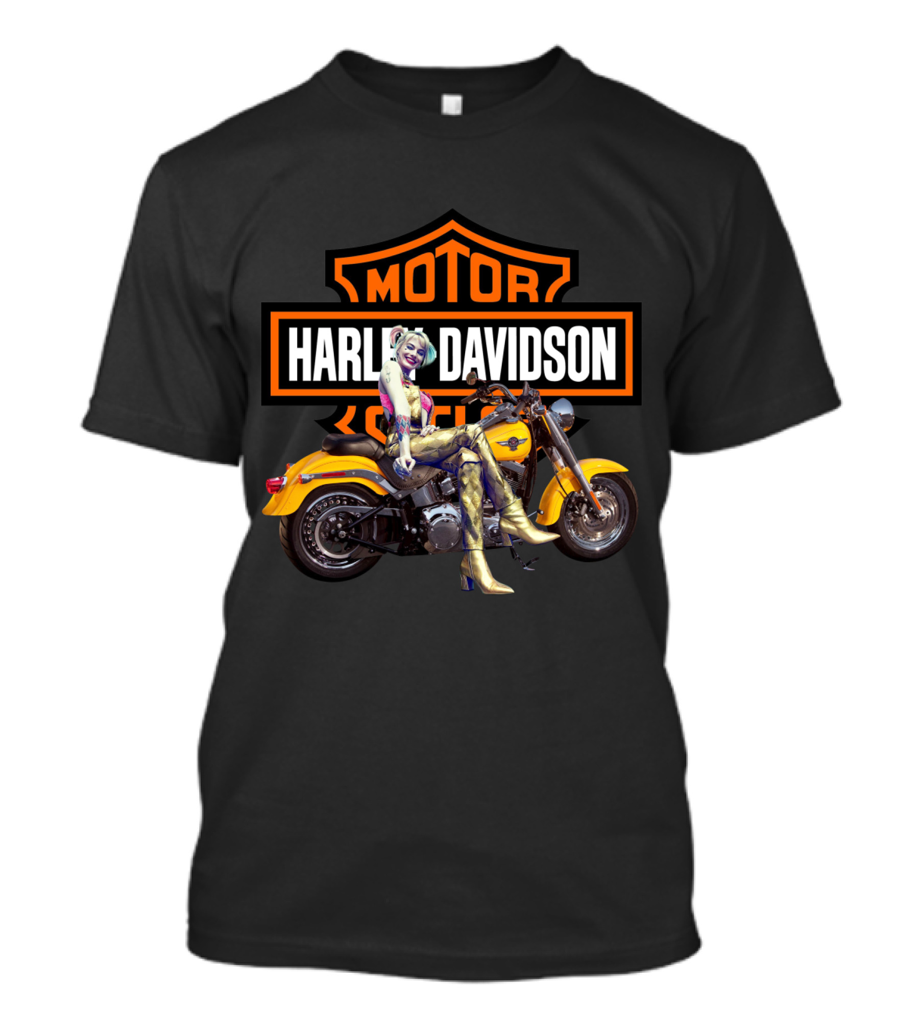 Harley Quinn Harley Davidson Motorcycle T-Shirt
