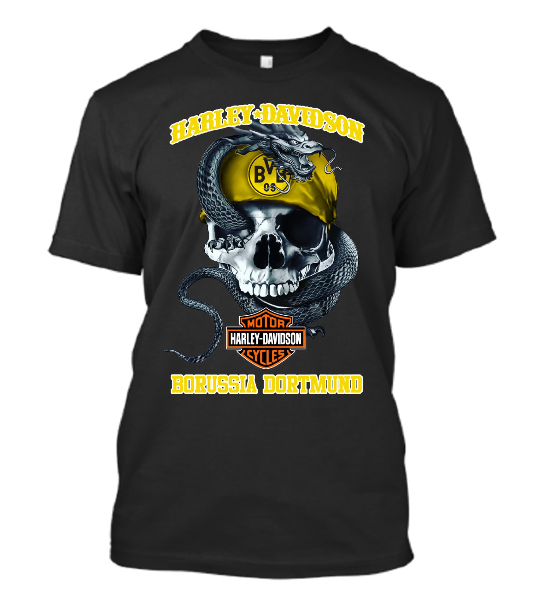 Harley Davidson Motor Cycles Bvb 09 Borussia Dortmund T-Shirt