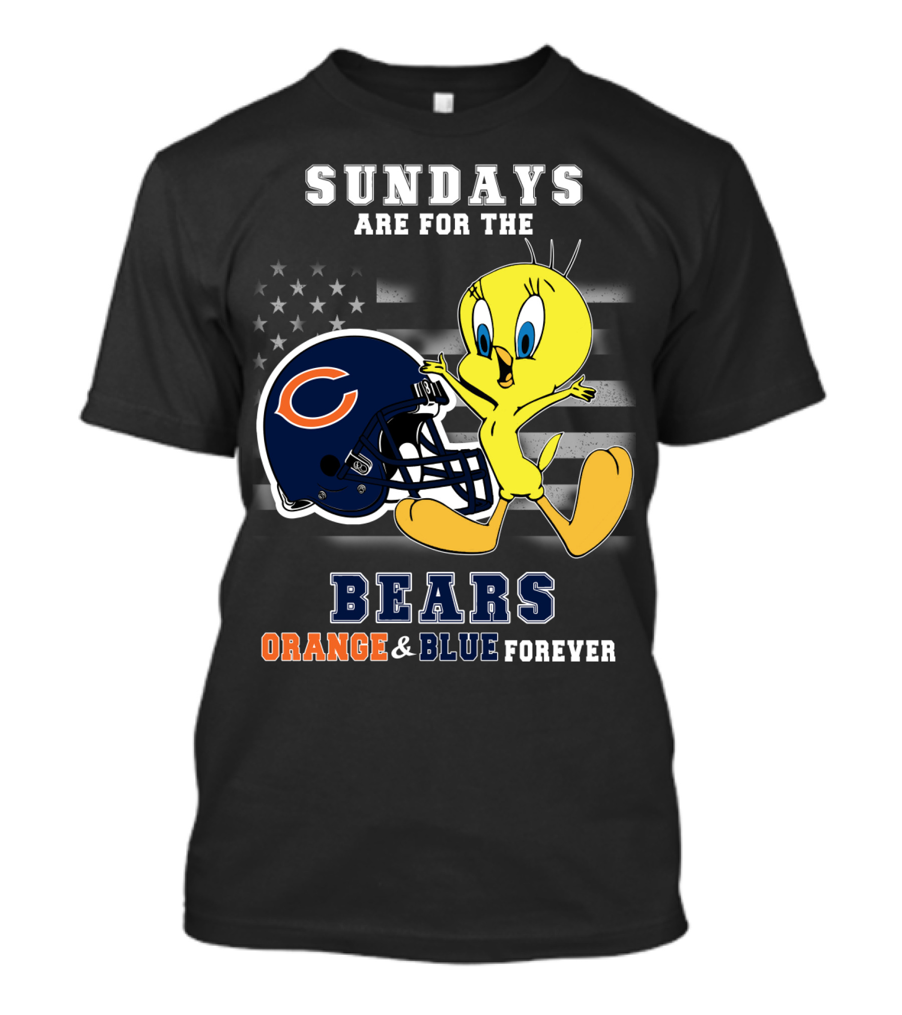 Sundays Are For The Bears Orange & Blue Forever T-Shirt