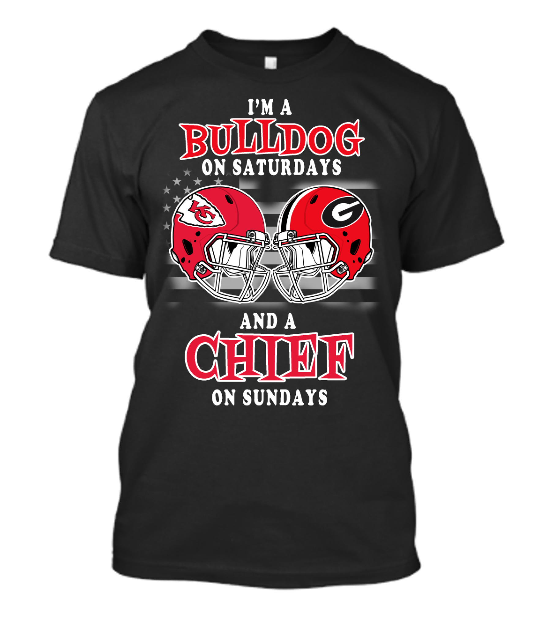 I'm A Bulldog On Saturdays And A Chief On Sundays T-Shirt