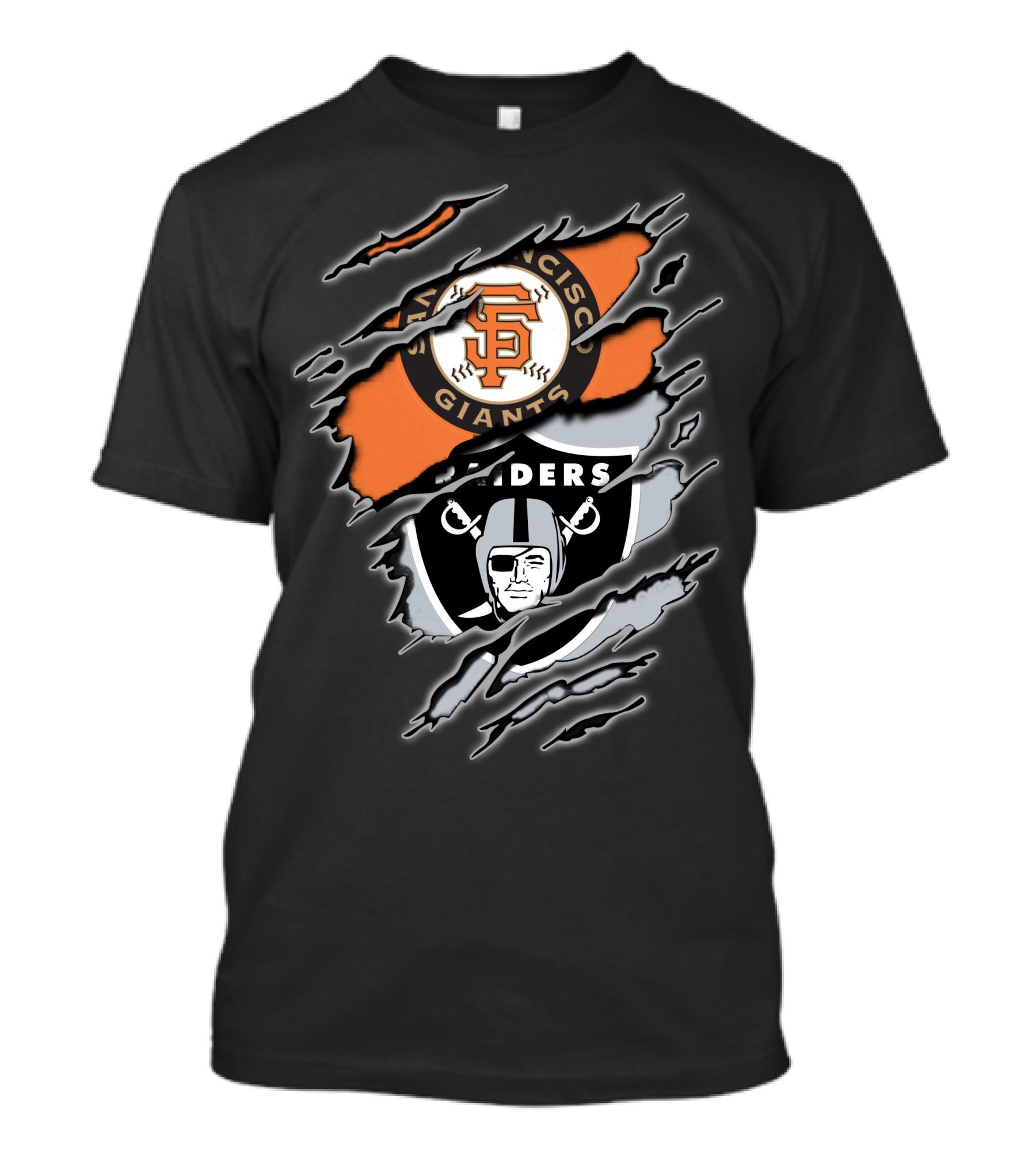 San Francisco Giants And Raiders Fans Collaboration T-Shirt
