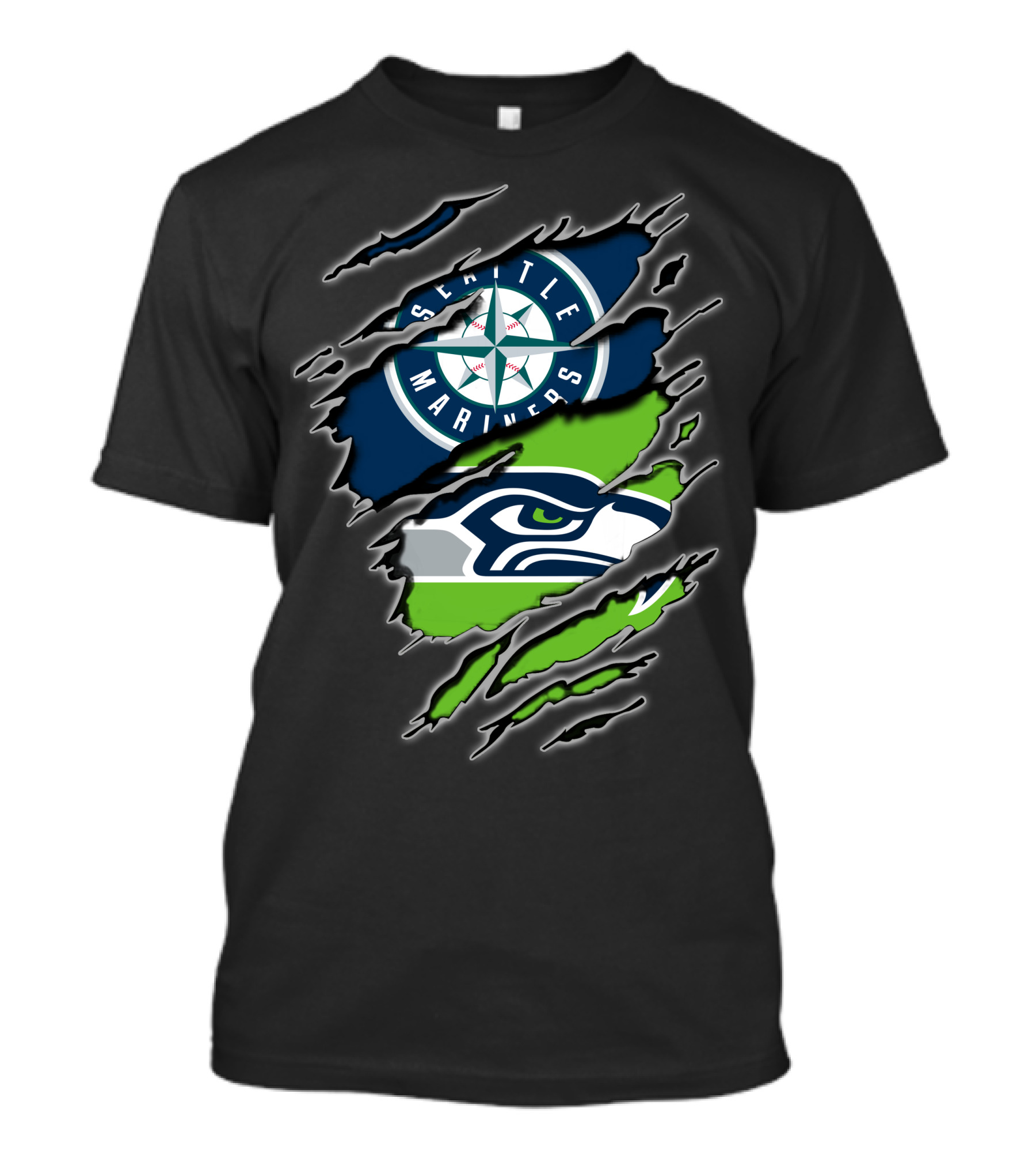 Seattle Mariners Seattle Seahawks Fan Combo T-Shirt