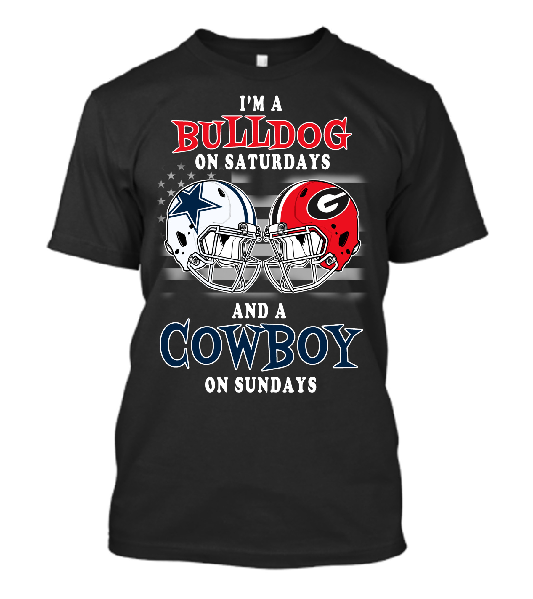 I'm A Bulldog On Saturdays And A Cowboy On Sundays T-Shirt