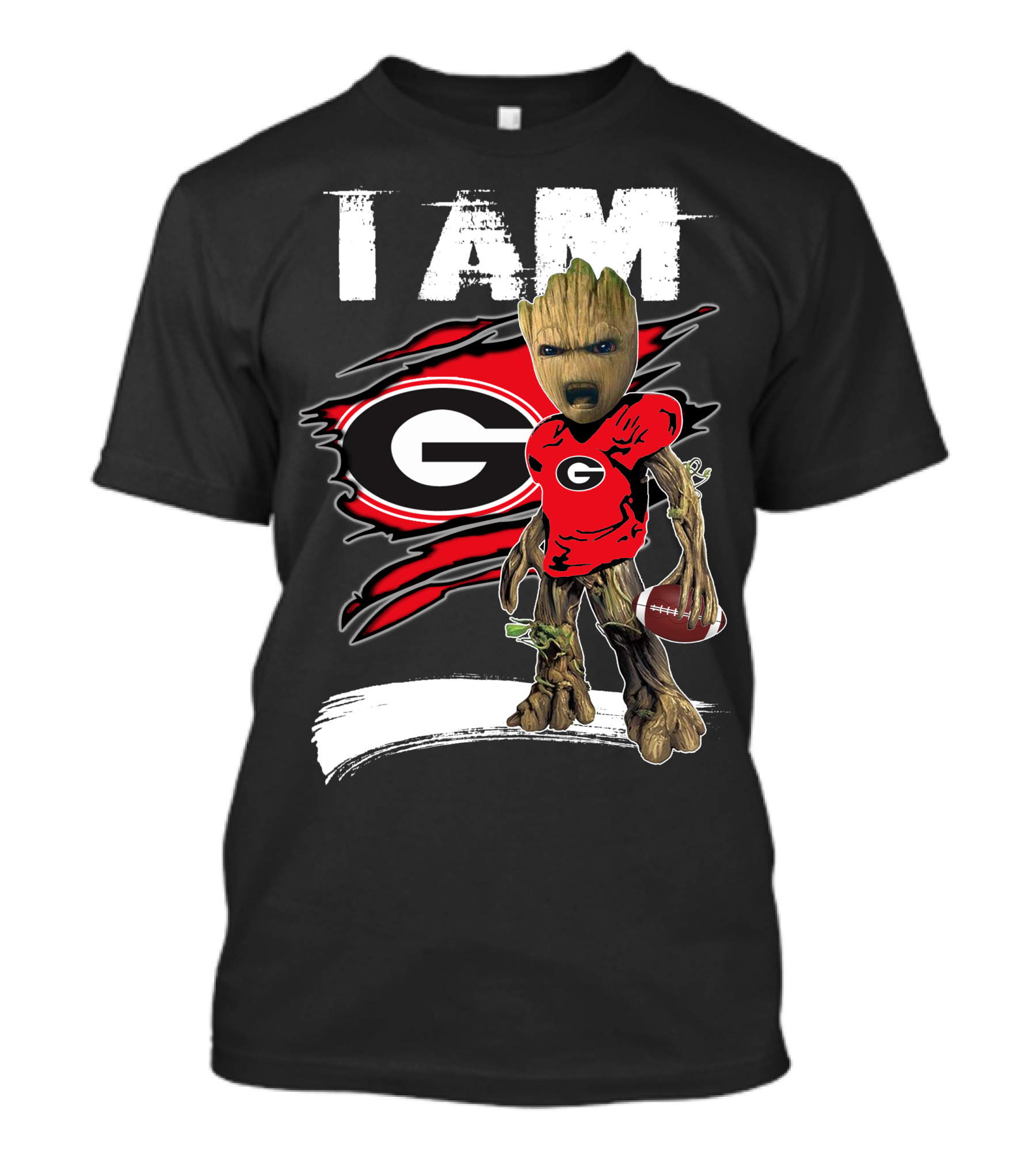 I Am Bulldogs Fan Football Groot Georgia T-Shirt